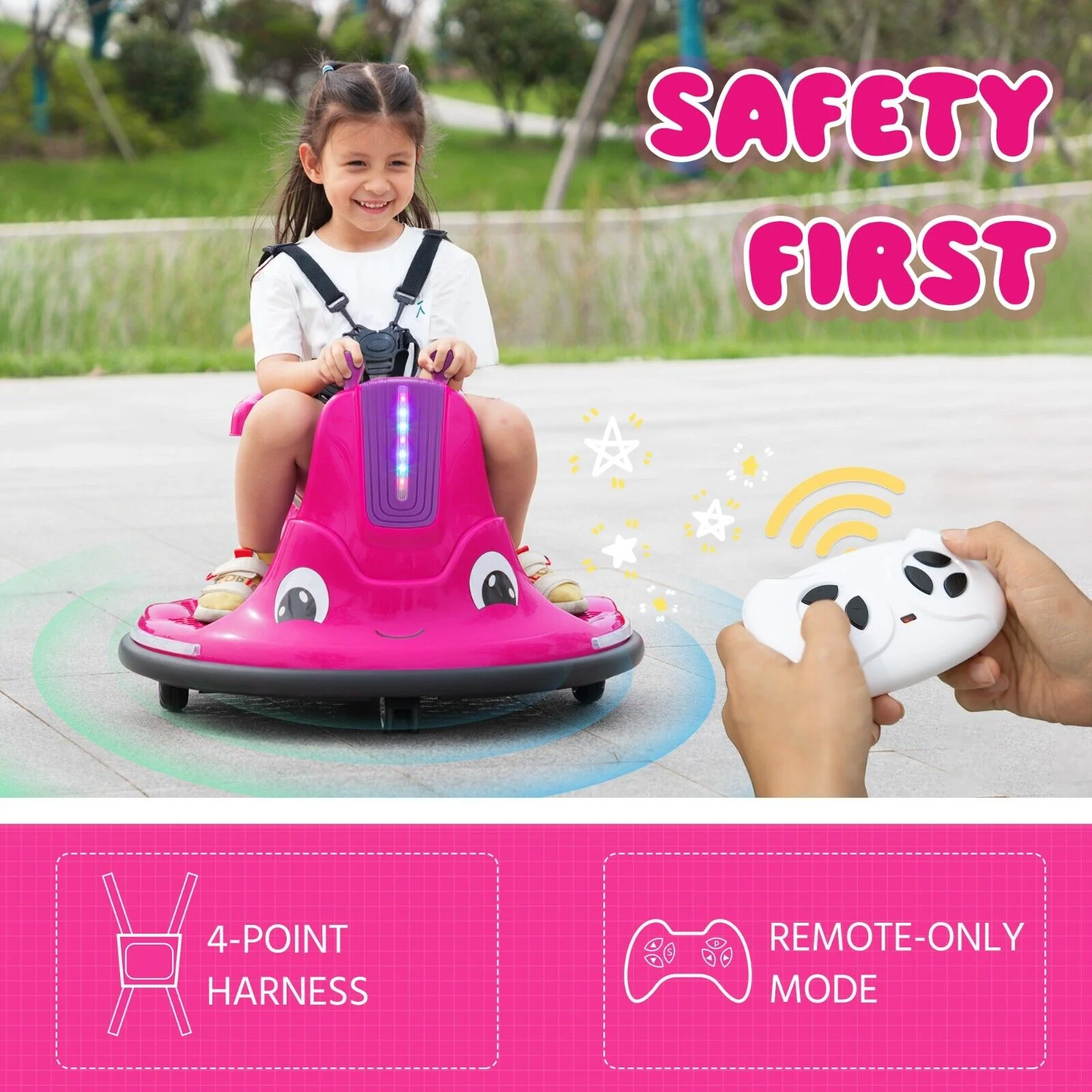 TOBBI 12V Electric Snail Ride-On Toy for Toddlers with 360° Rotation - Image 11