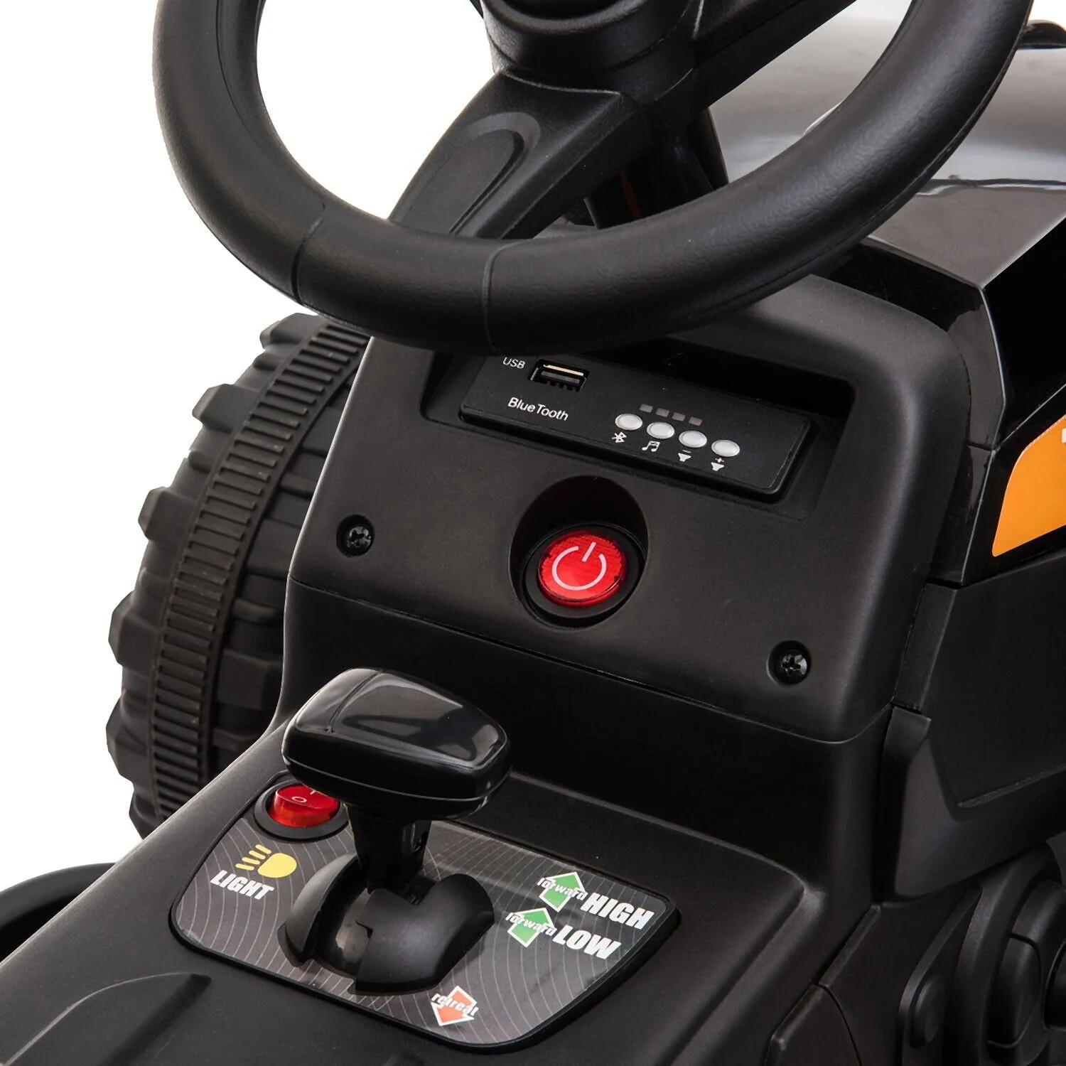TOBBI 12V Electric Tractor Ride-On Toy with Trailer for Kids - Battery Powered Vehicle - Image 8