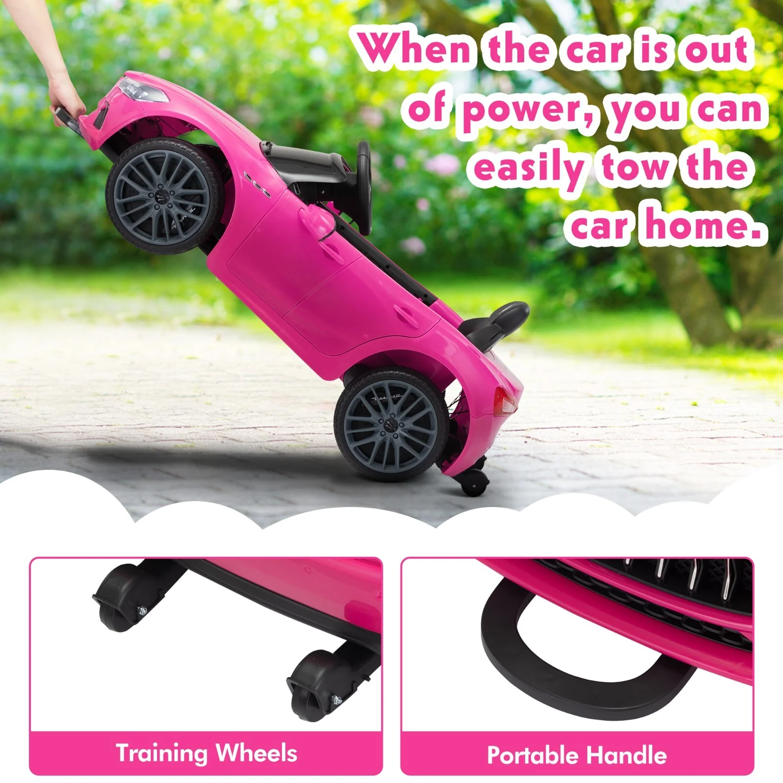 12V Electric Ride-On Car for Kids Licensed Maserati Ghibli with Remote Control - Image 12