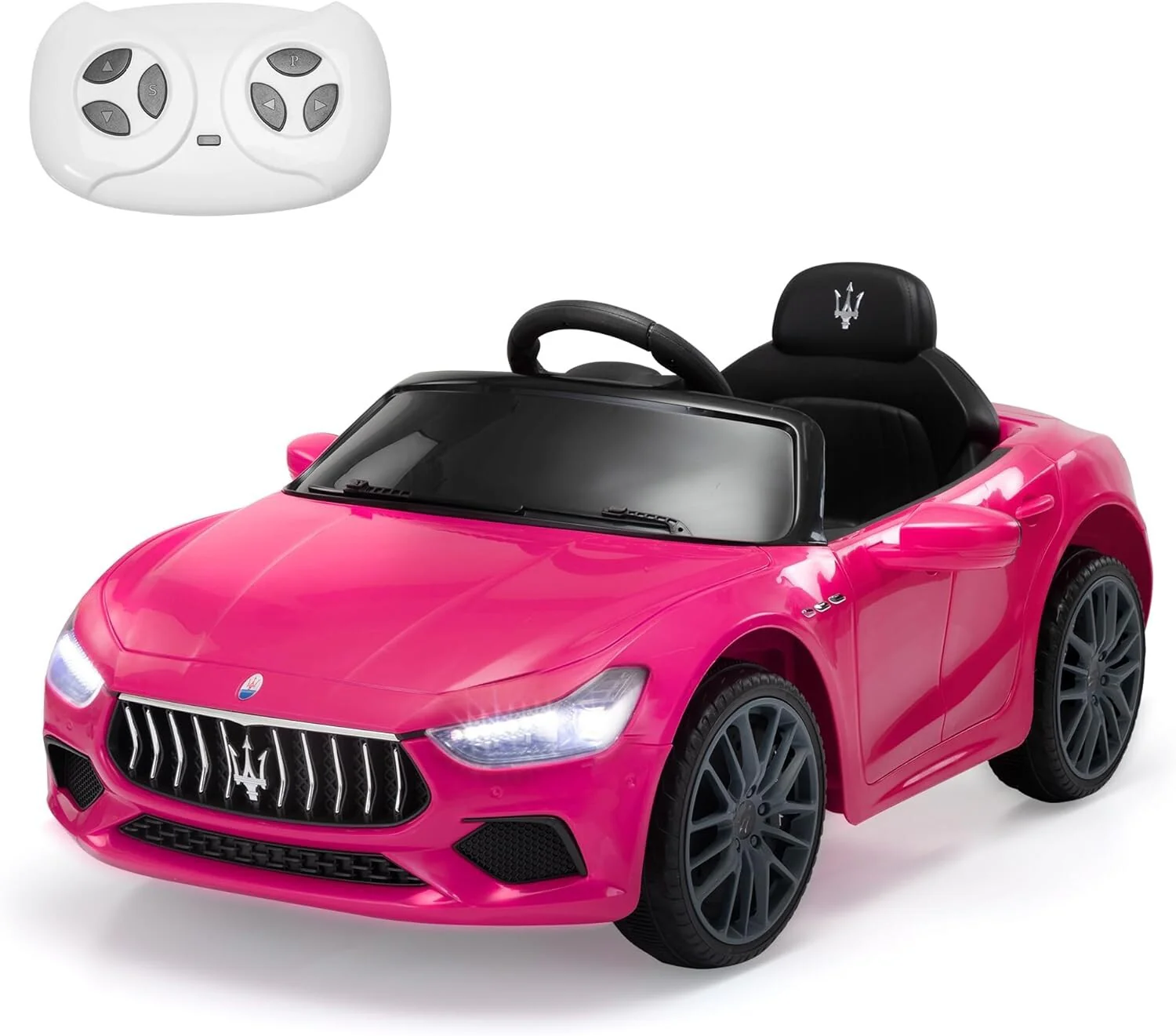 12V Electric Ride-On Car for Kids Licensed Maserati Ghibli with Remote Control - Image 16