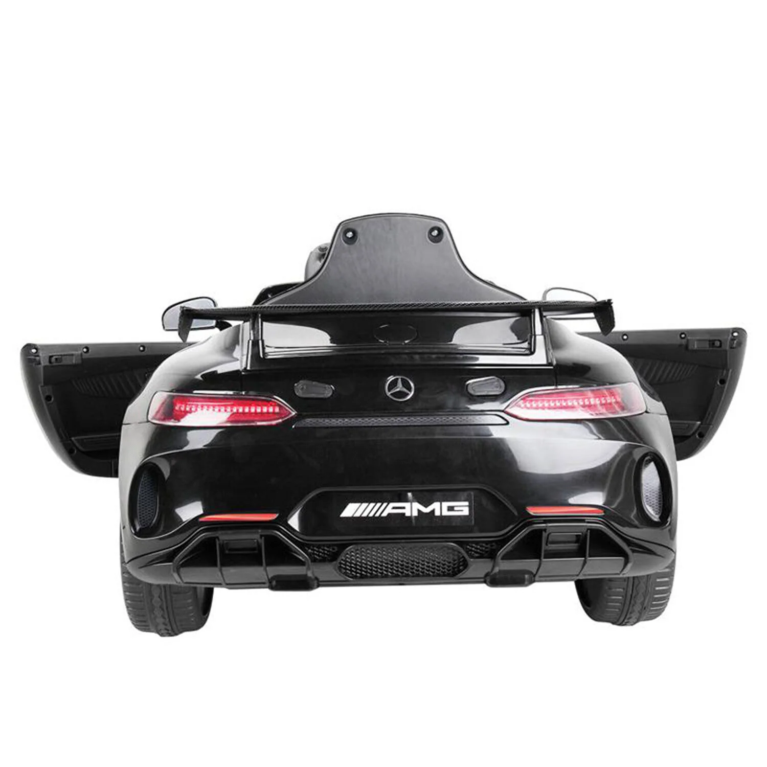TOBBI 12V Kids Electric Mercedes-Benz Car Ride On Toy in Black - Image 4