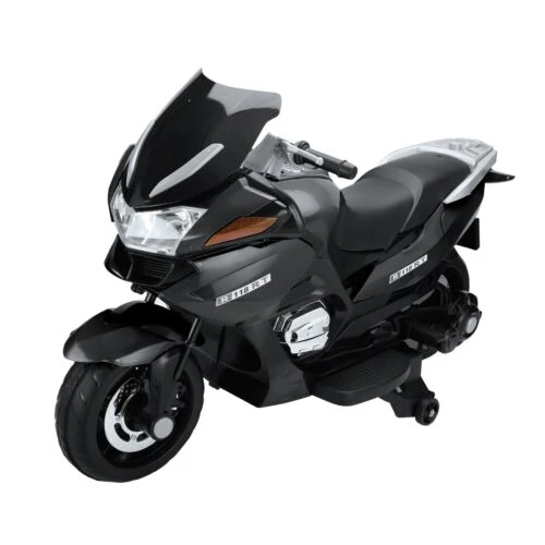TOBBI 12V Kids Electric Motorcycle with Training Wheels - Dirt Bike Motorbike for Young Riders