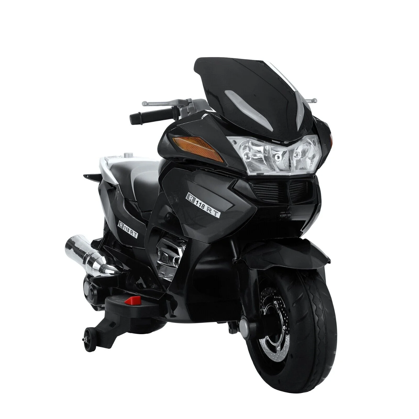 TOBBI 12V Kids Electric Motorcycle with Training Wheels - Dirt Bike Motorbike for Young Riders - Image 4