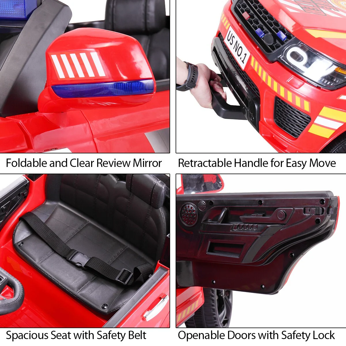 12V Electric Kids Vehicle with Remote Control and Music for Ages 3-8 - Image 7