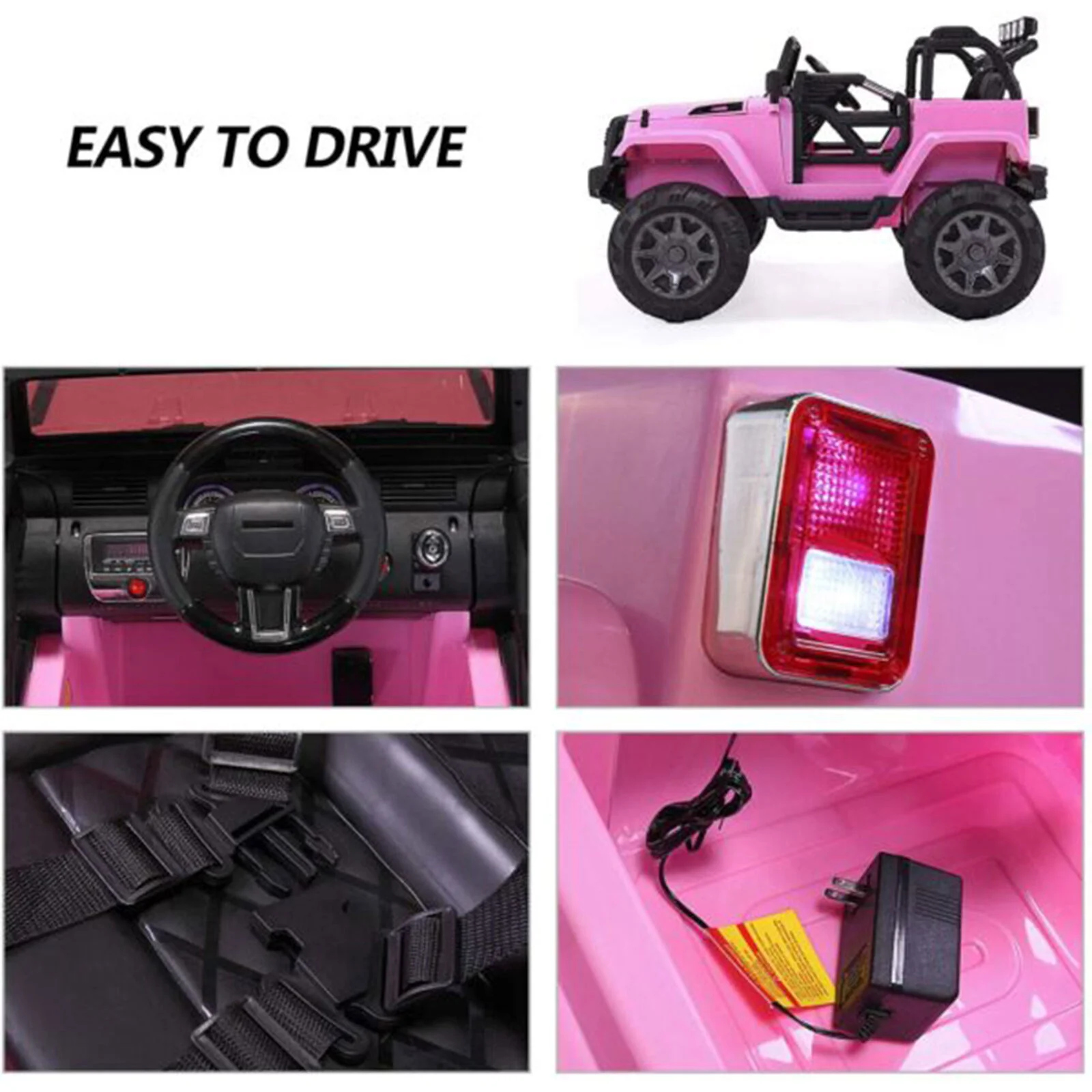 TOBBI 12V Kids Electric Wrangler Ride On Toy with Remote Control - Image 10