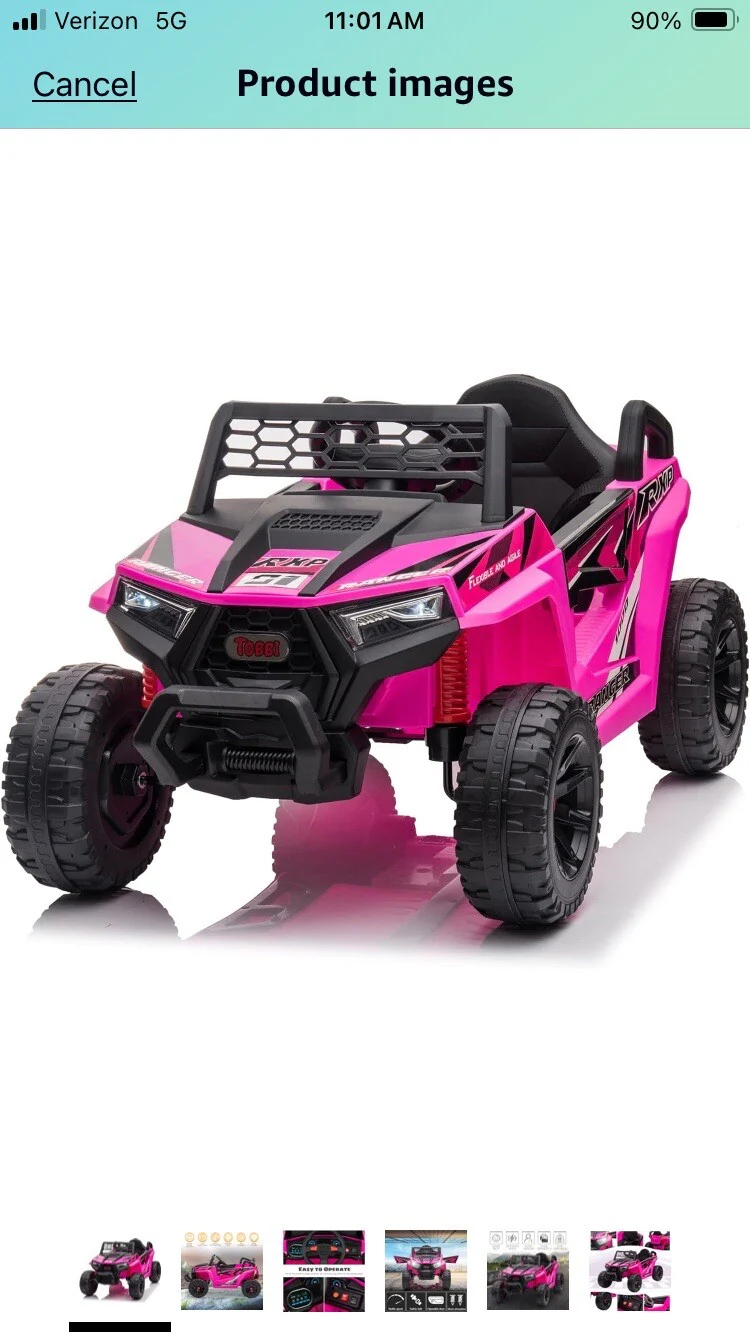 12V Kids Electric Ride-On Car with Rechargeable Battery - Image 2