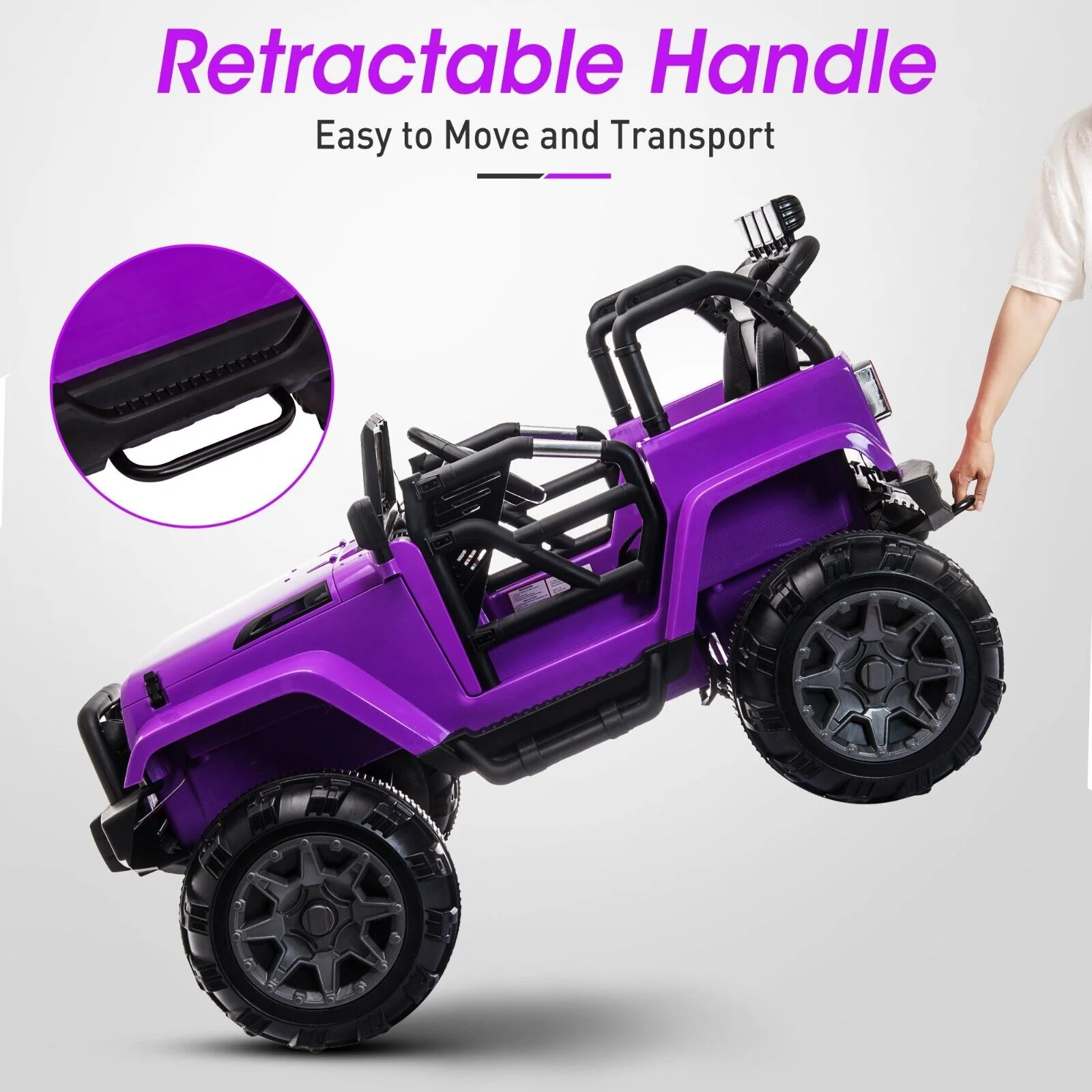 TOBBI 12V Kids Ride On Electric Truck with Remote Control - Perfect for Young Drivers! - Image 10