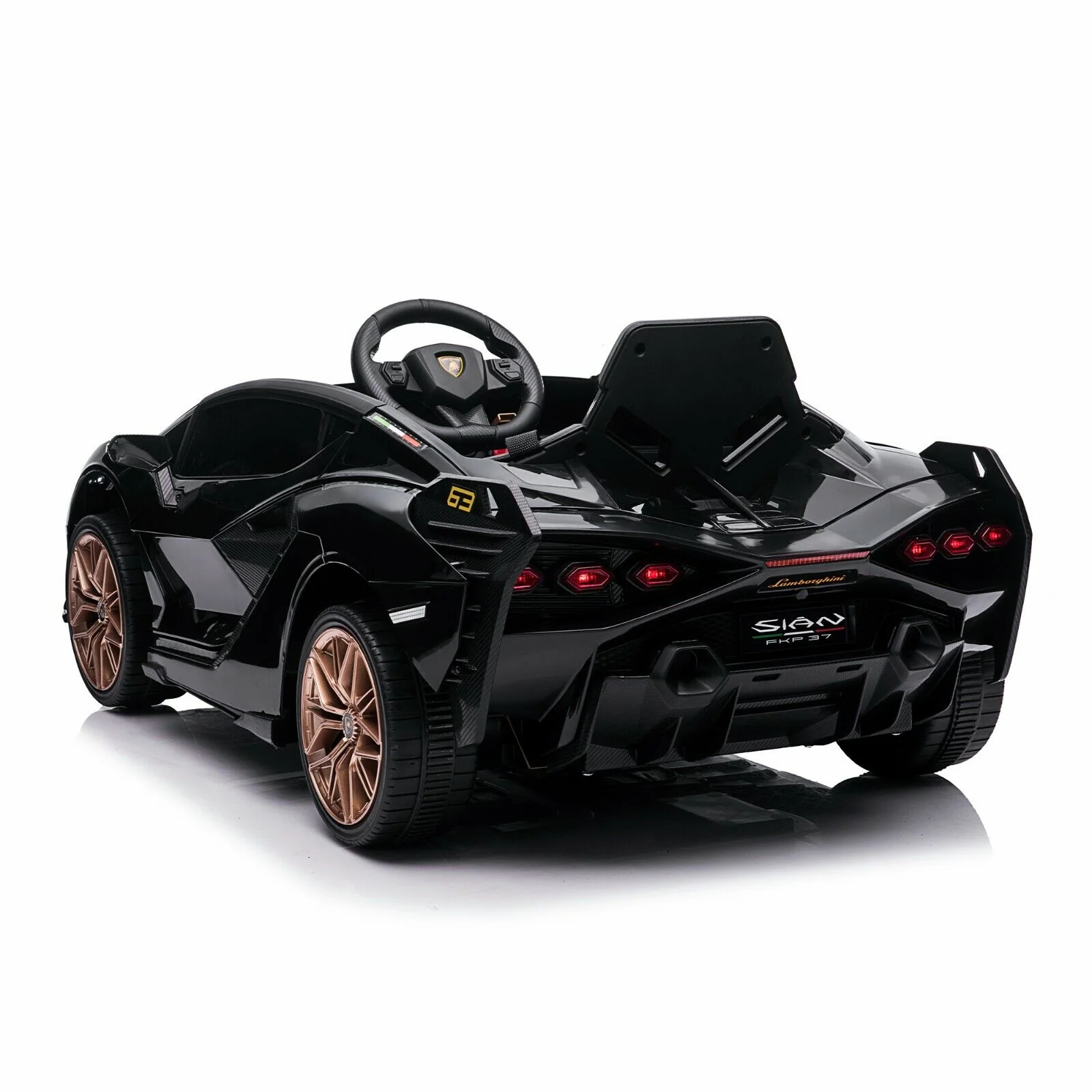 TOBBI 12V Lamborghini Sian Licensed Kids Electric Ride on Car with Parental Remote Control - Image 8