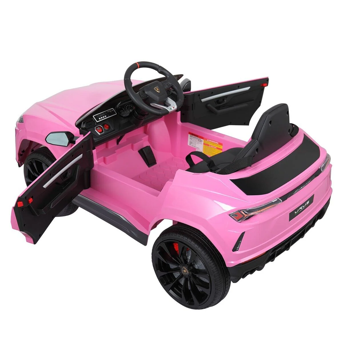 TOBBI 12V Lamborghini SUV Ride-On Car for Kids with Remote Control, MP3 Player, and Pink Color - Image 3