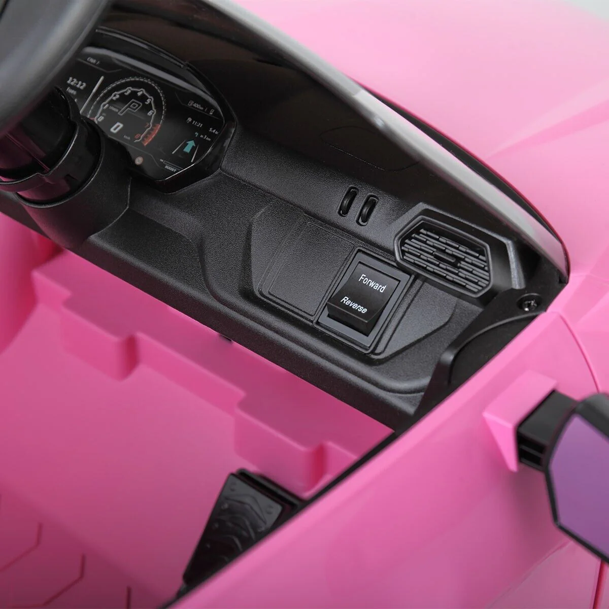 TOBBI 12V Lamborghini SUV Ride-On Car for Kids with Remote Control, MP3 Player, and Pink Color - Image 7