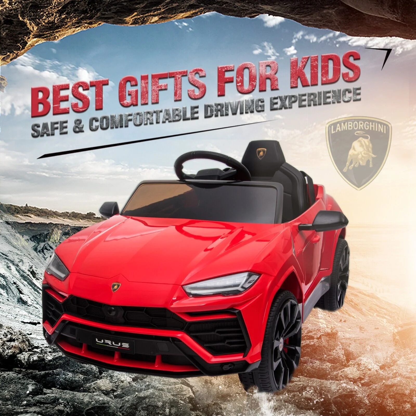 TOBBI 12V Lamborghini Urus Kids Ride-On Car with Remote Control - Licensed Electric Toy in 4 Vibrant Colors - Image 28