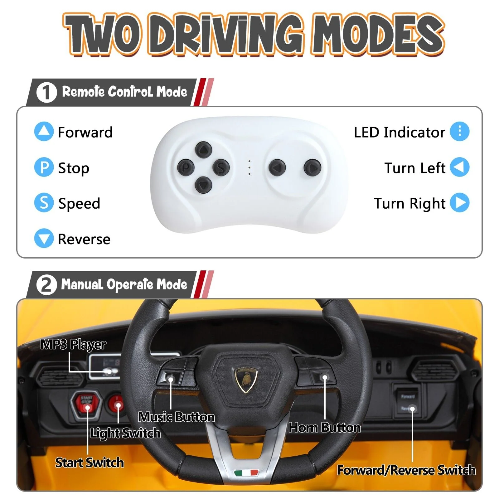 TOBBI 12V Lamborghini Urus Kids Ride-On Car with Remote Control - Licensed Electric Toy in 4 Vibrant Colors - Image 40