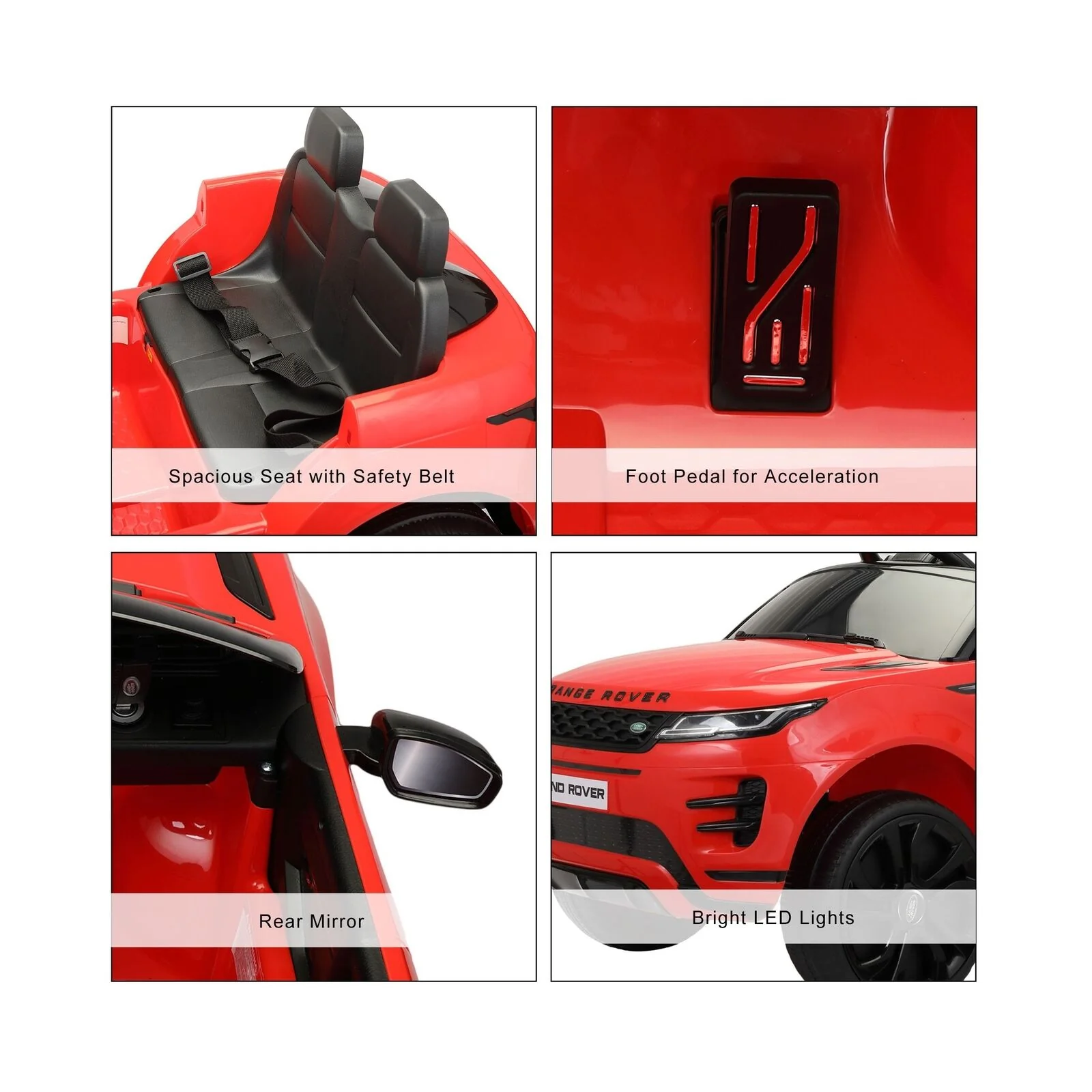 TOBBI 12V Land Rover Licensed Electric Ride-On Car for Kids with Battery Power and Exciting Features - Image 10