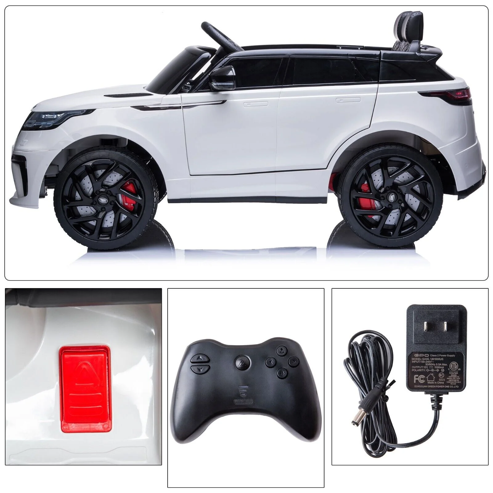 TOBBI 12V Licensed Kids Electric SUV Range Rover Velar with Remote Control - Image 8