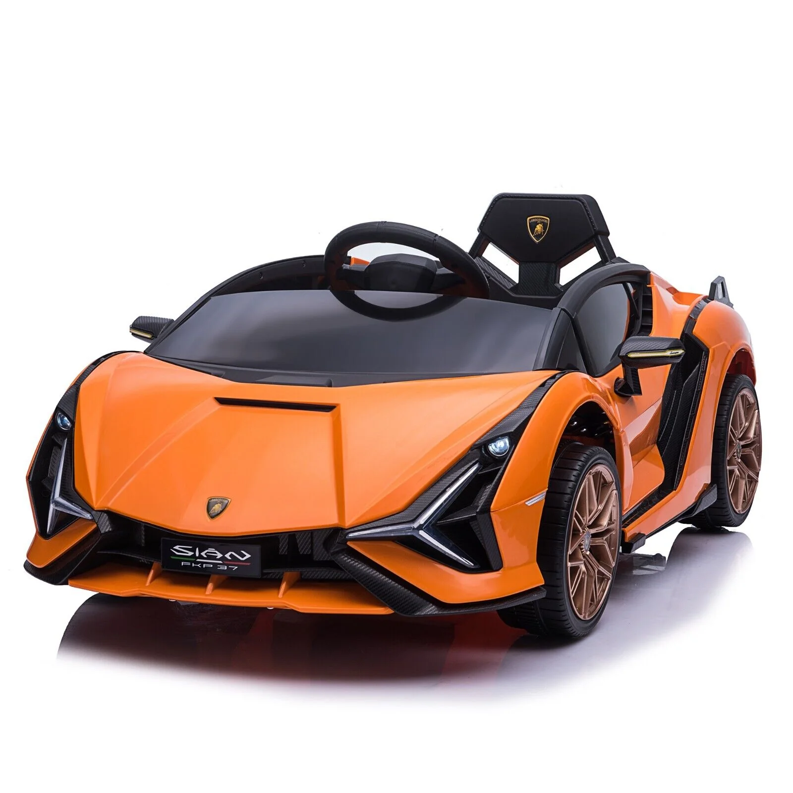 TOBBI 12V Licensed Lamborghini Sian Ride On Car for Kids with Remote Control and Battery Power - Image 3