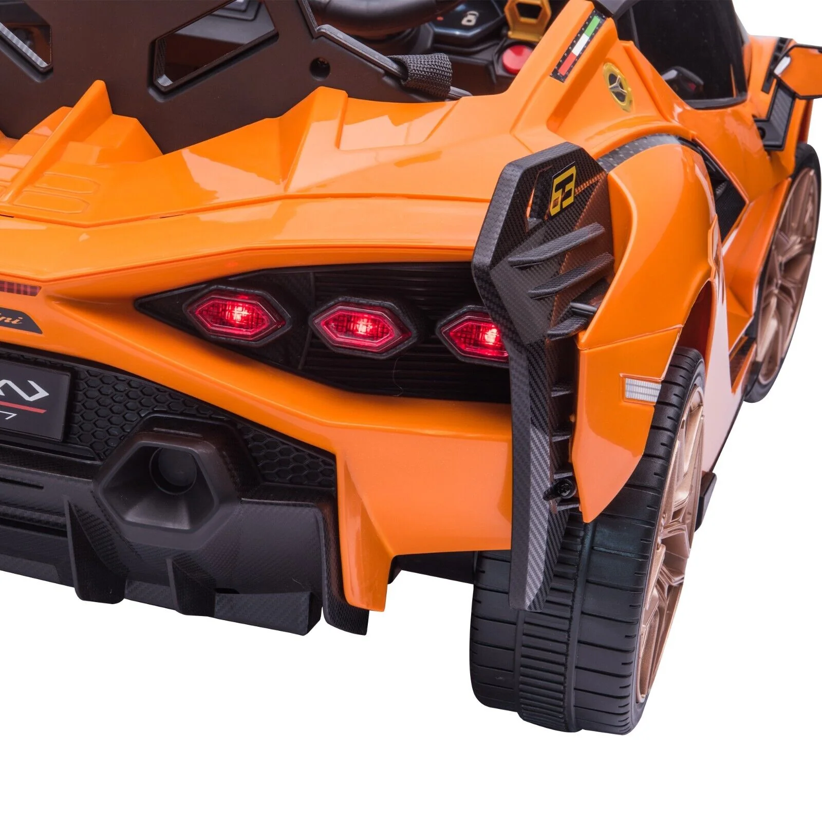 TOBBI 12V Licensed Lamborghini Sian Ride On Car for Kids with Remote Control and Battery Power - Image 8