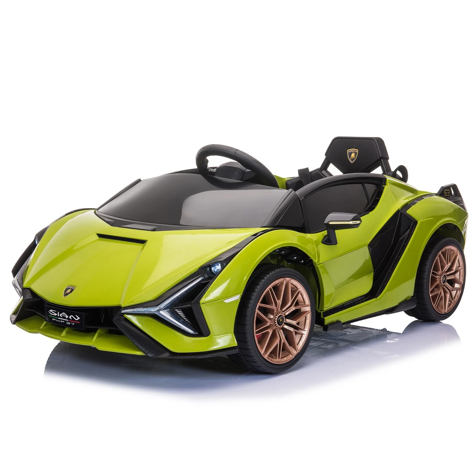 12V Kids Electric Ride-On Car Licensed Lamborghini Sian with Remote Control and MP3 Player - Image 2