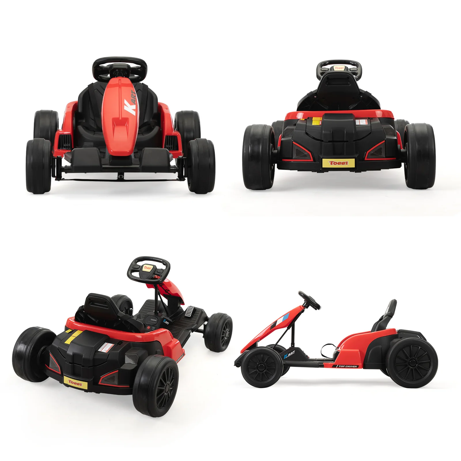 24V Electric Ride-On Go-Kart Toy Vehicle for Kids Ages 4-16 - Image 14
