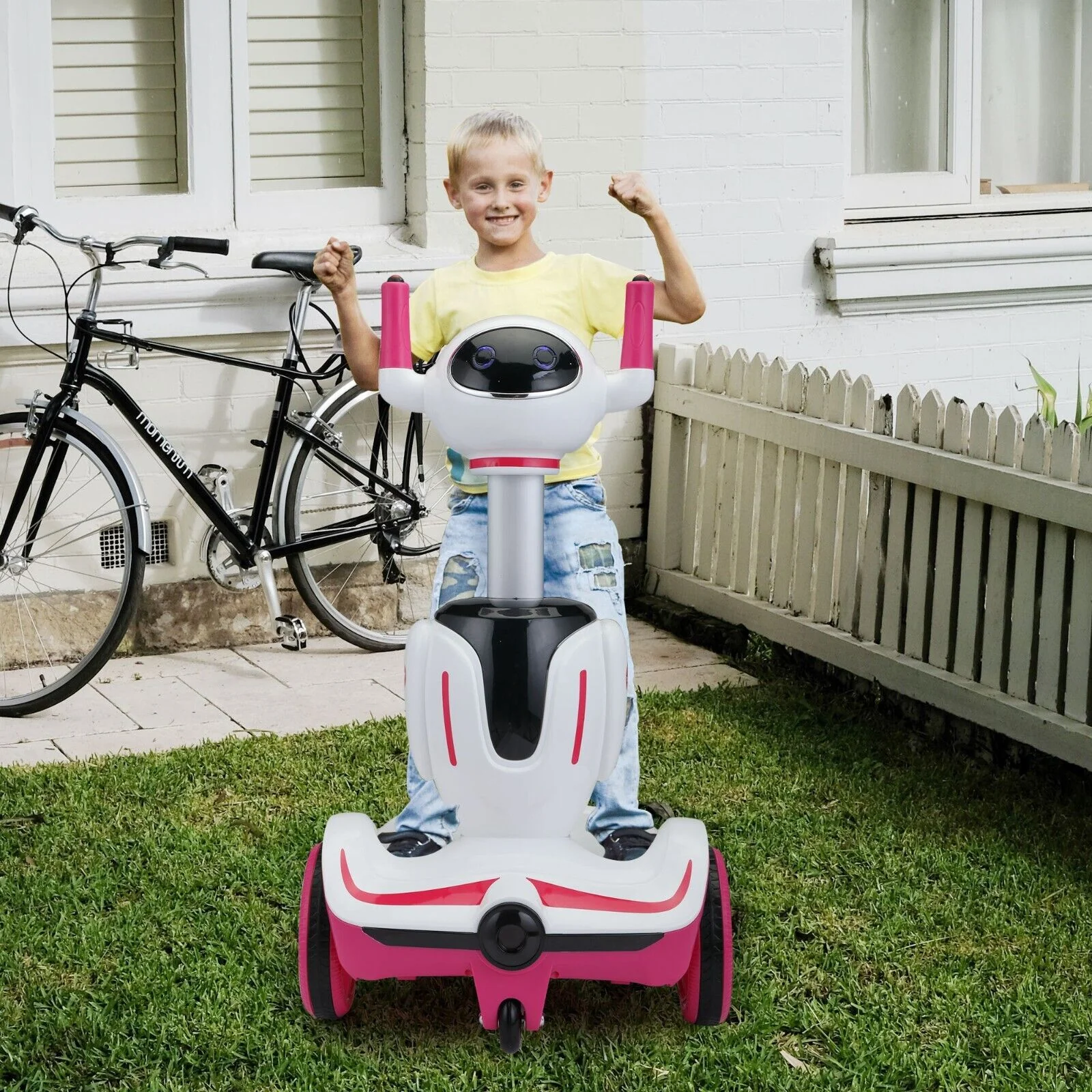 TOBBI 3-in-1 Electric Scooter Robot Buggy Toy for Kids - Ride On Car with Remote Control and 6V Battery - Image 12