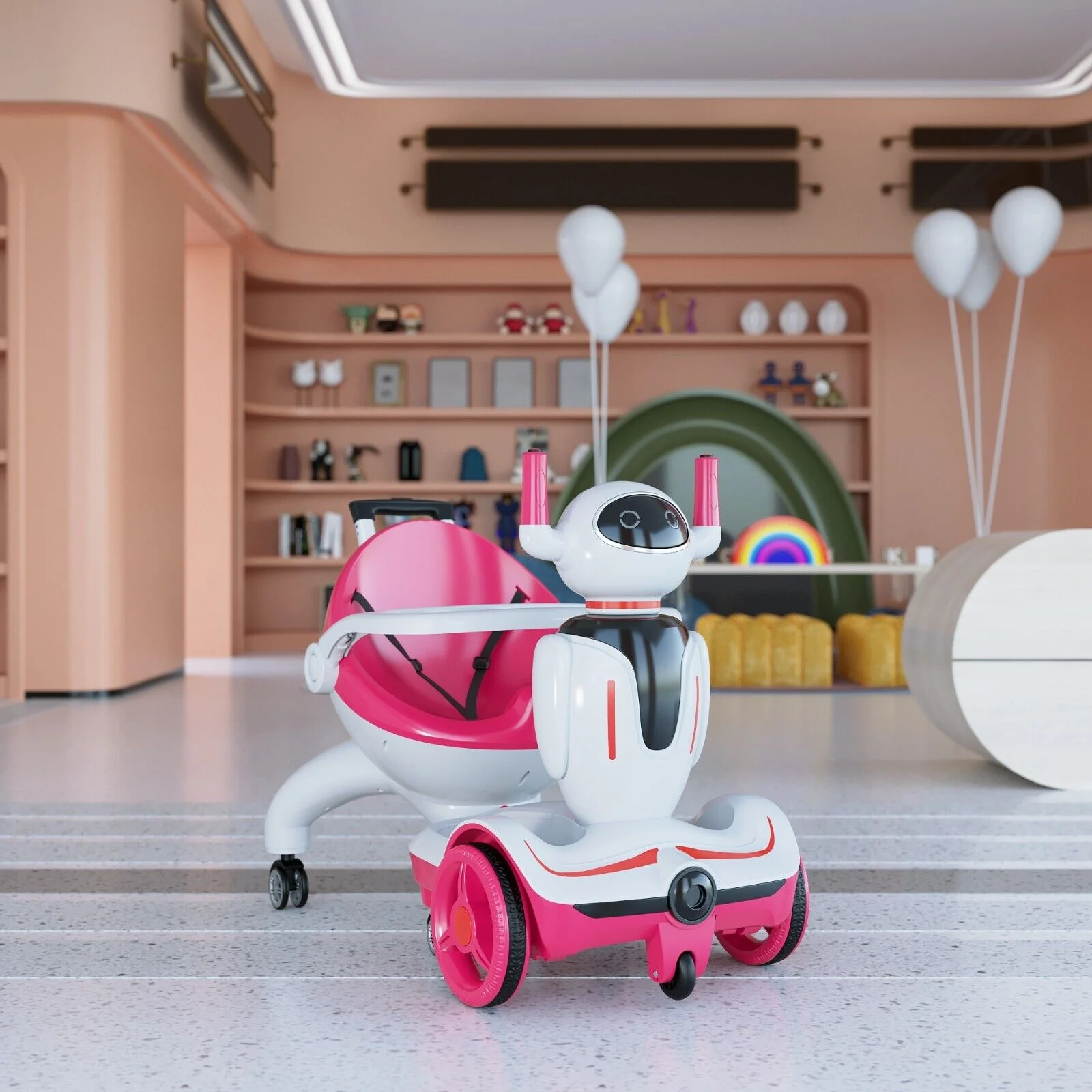 TOBBI 3-in-1 Electric Scooter Robot Buggy: Transformative Ride-On Vehicle with Remote Control - Image 12