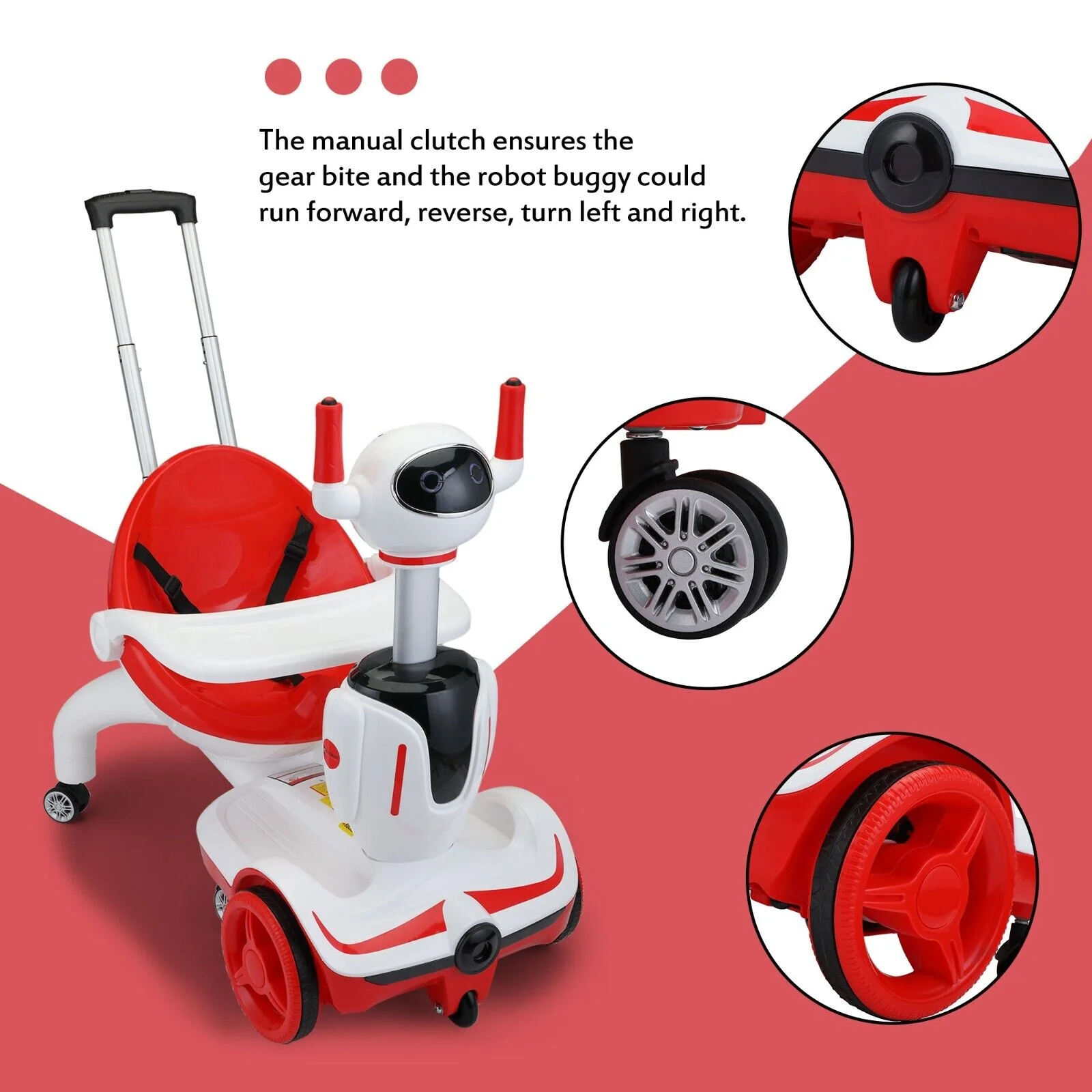 TOBBI 3-in-1 Robot Buggy Electric Car: The Perfect Gift for Toddlers with Remote Control - Image 8