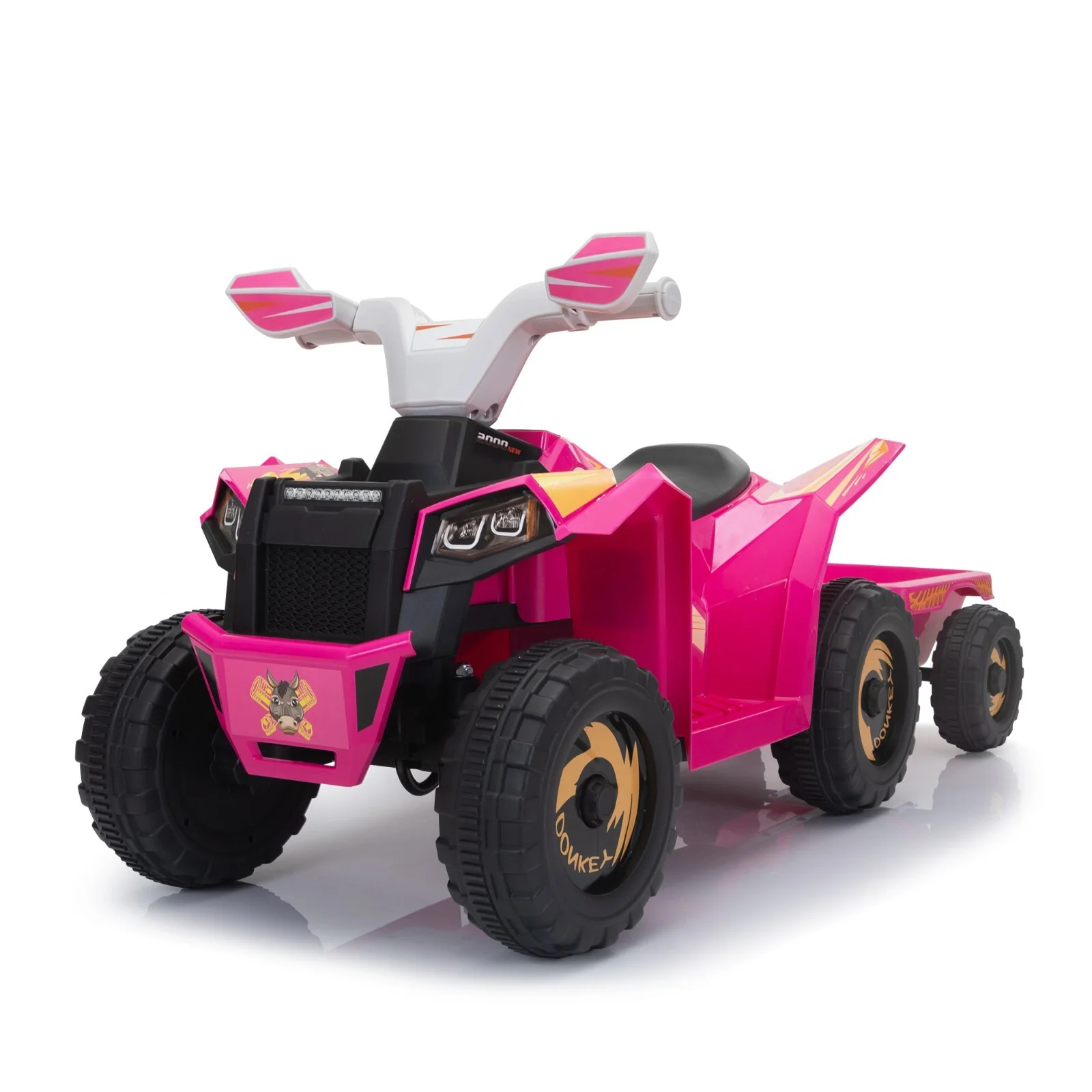 6V Electric Ride-On Quad Bike with Trailer for Toddlers Ages 3-6 - Image 15