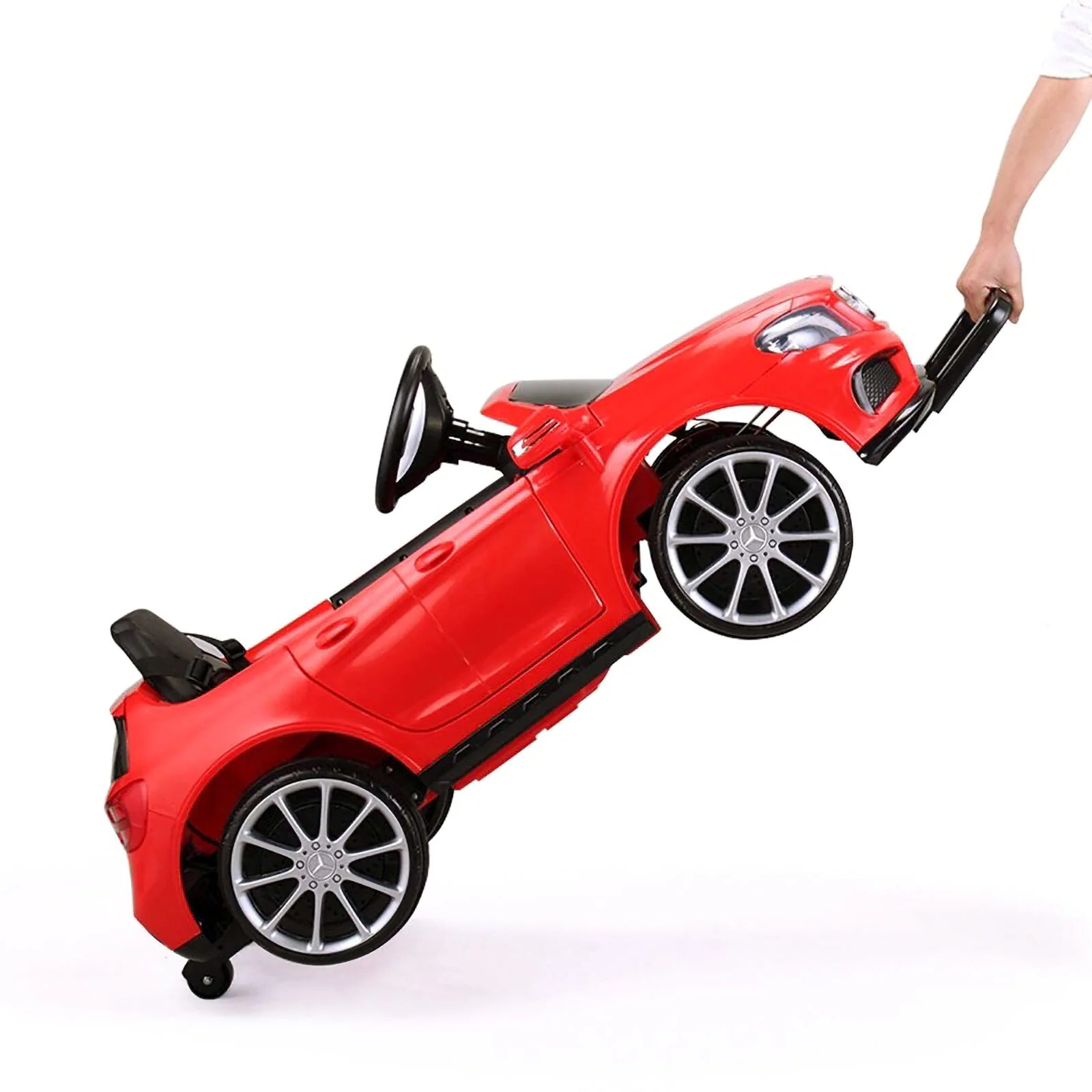TOBBI 6V Kids Electric Ride-On Mercedes Benz Car in Red - Image 4