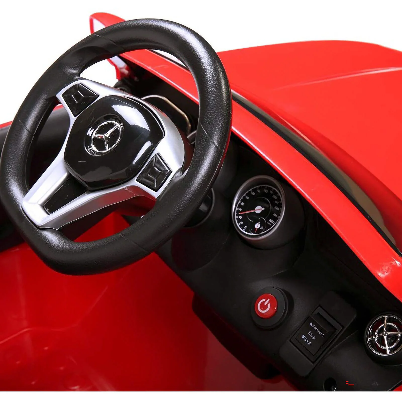 TOBBI 6V Kids Electric Ride-On Mercedes Benz Car in Red - Image 7