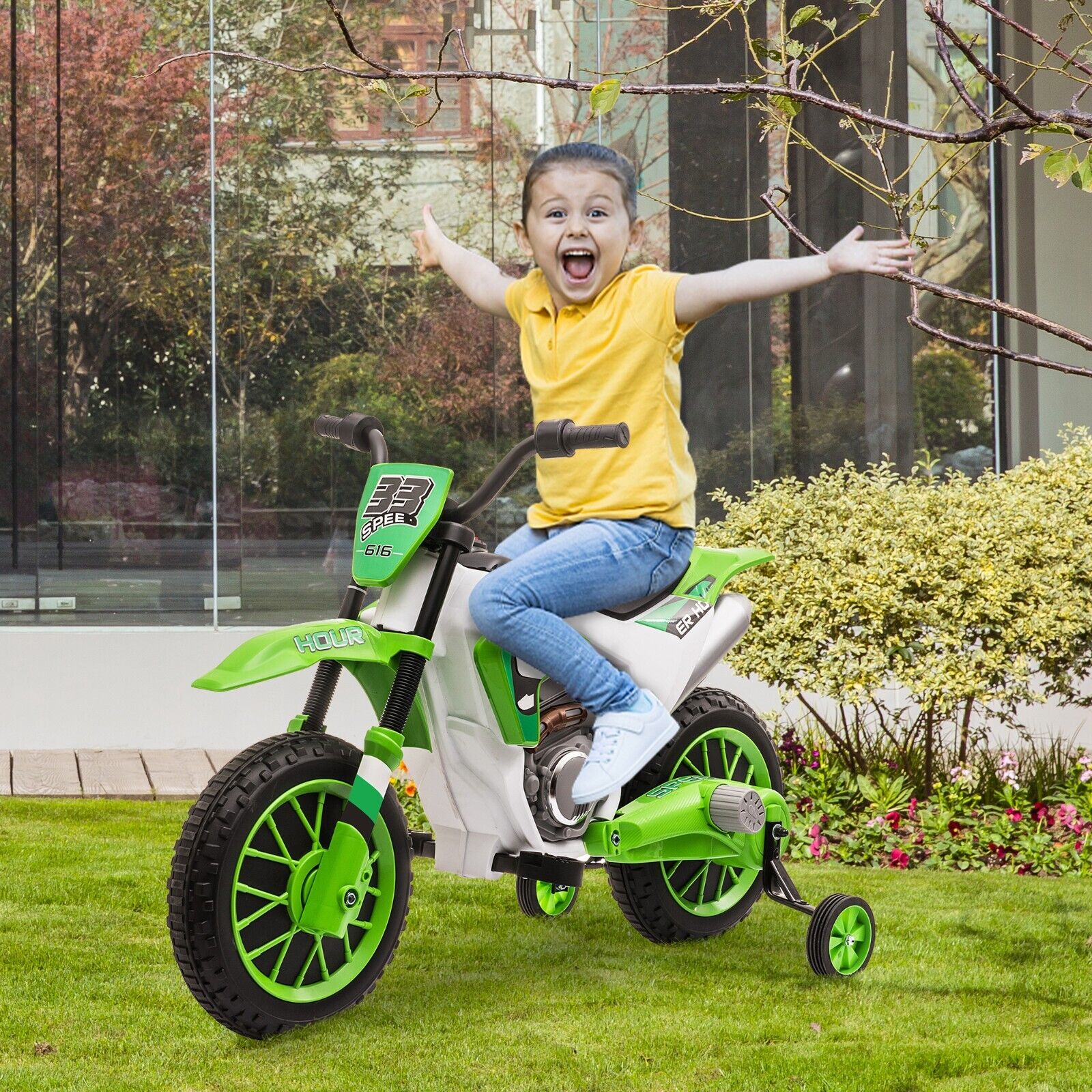 TOBBI Kids Electric Motorbike with Training Wheels - Fun and Safe Ride-On Vehicle - Image 12