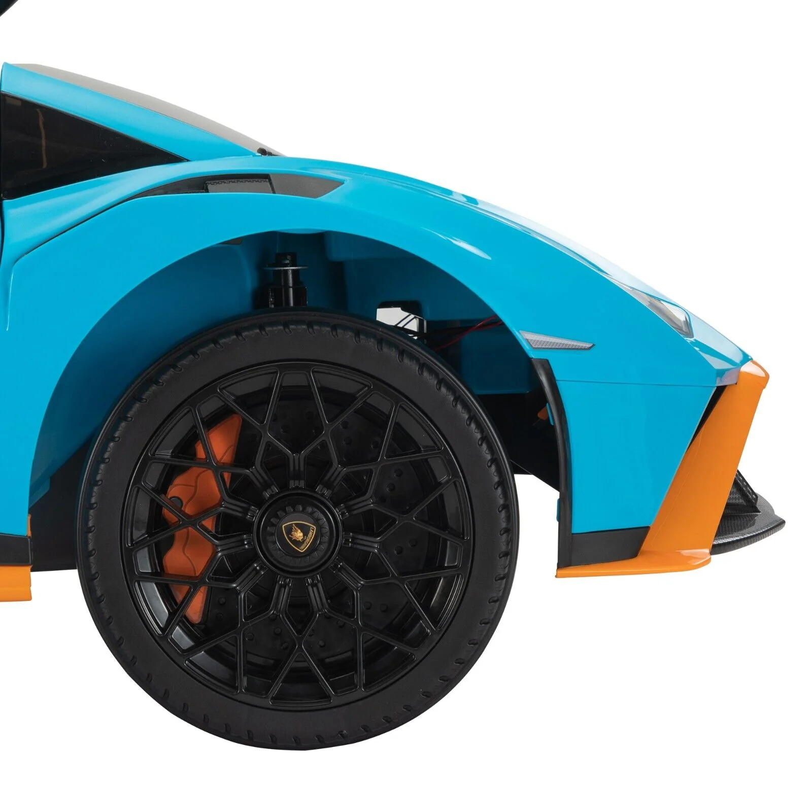 TOBBI Licensed Lamborghini 12V Electric Kids Ride-On Car - Blue - Image 8