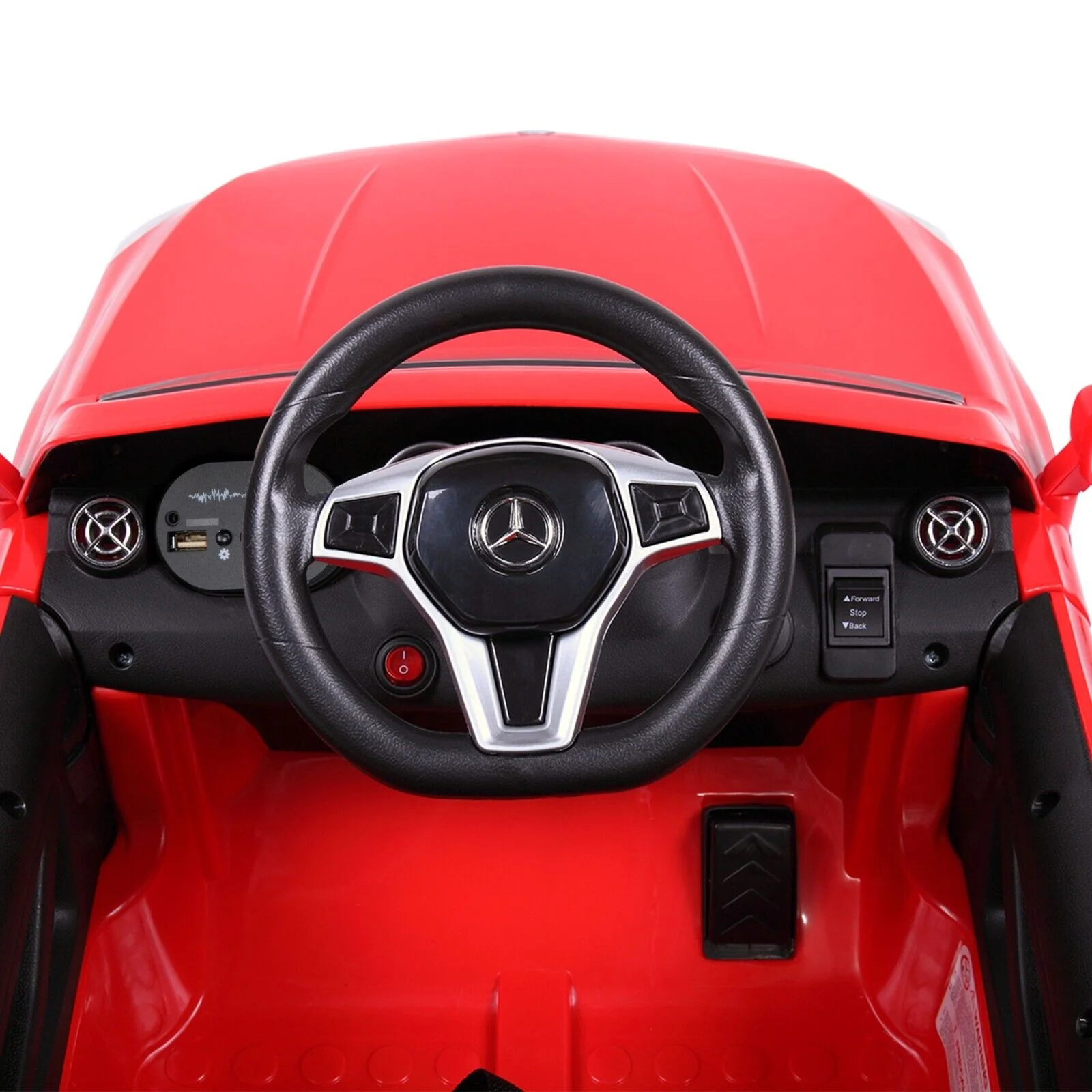 TOBBI Licensed Mercedes Benz Ride-On Car for Kids with Remote Control and Opening Doors - Red - Image 7