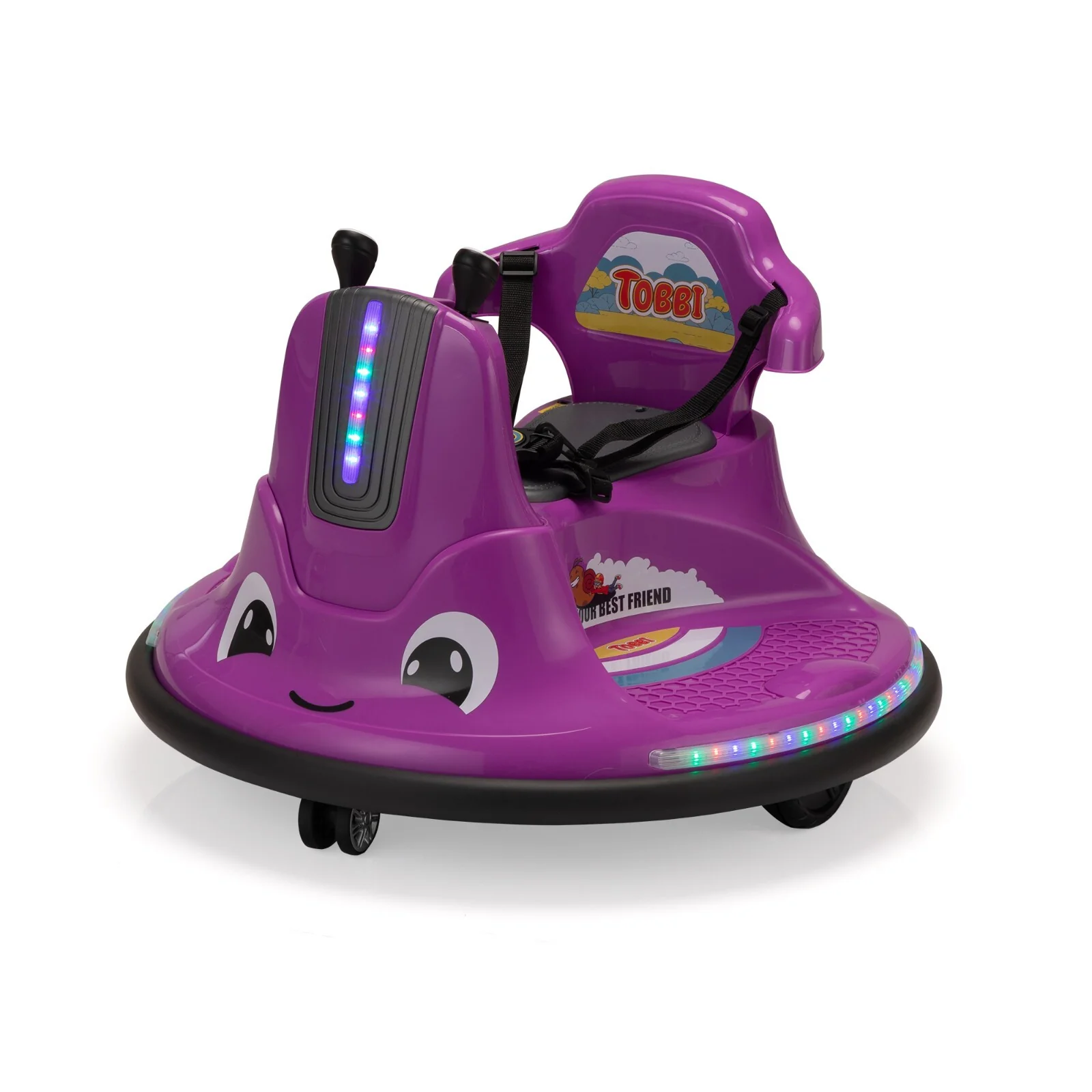 12V Electric Snail Bumper Ride-On Toy Car Battery Powered for Kids - Image 3