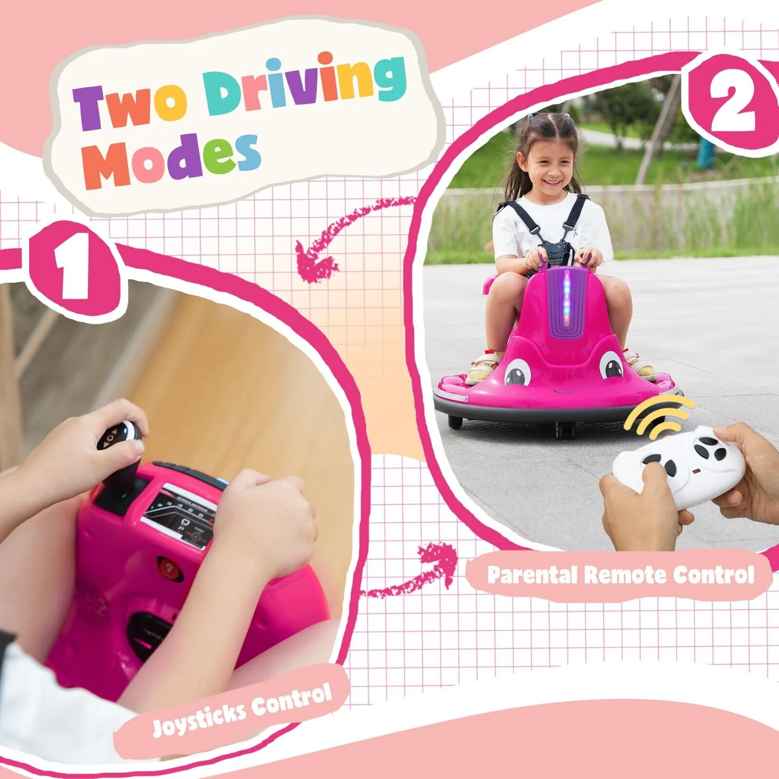 TOBBI Snail Electric Ride On Car for Toddlers with Remote Control - Fun and Safe Kids Toy - Image 9