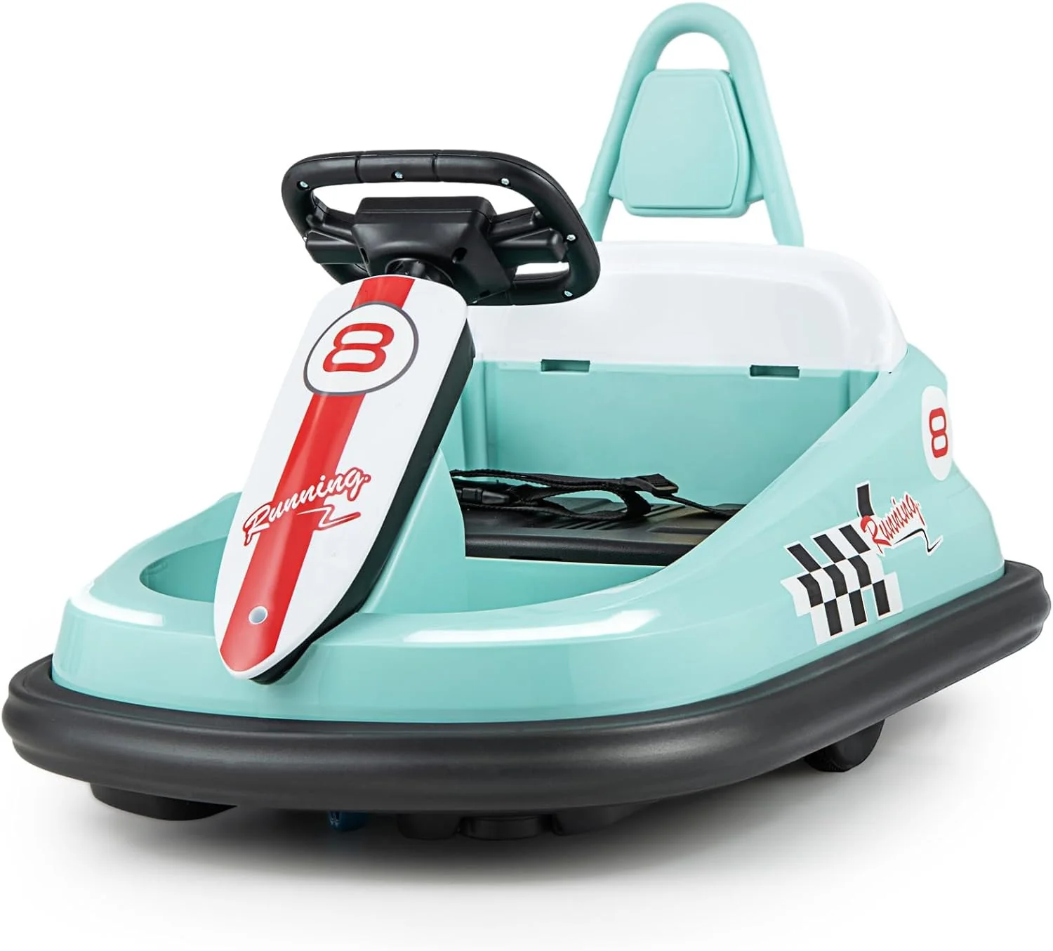 Battery-Powered Toddler Ride-On Bumper Car with Steering Wheel and Bumping Feature - Image 10