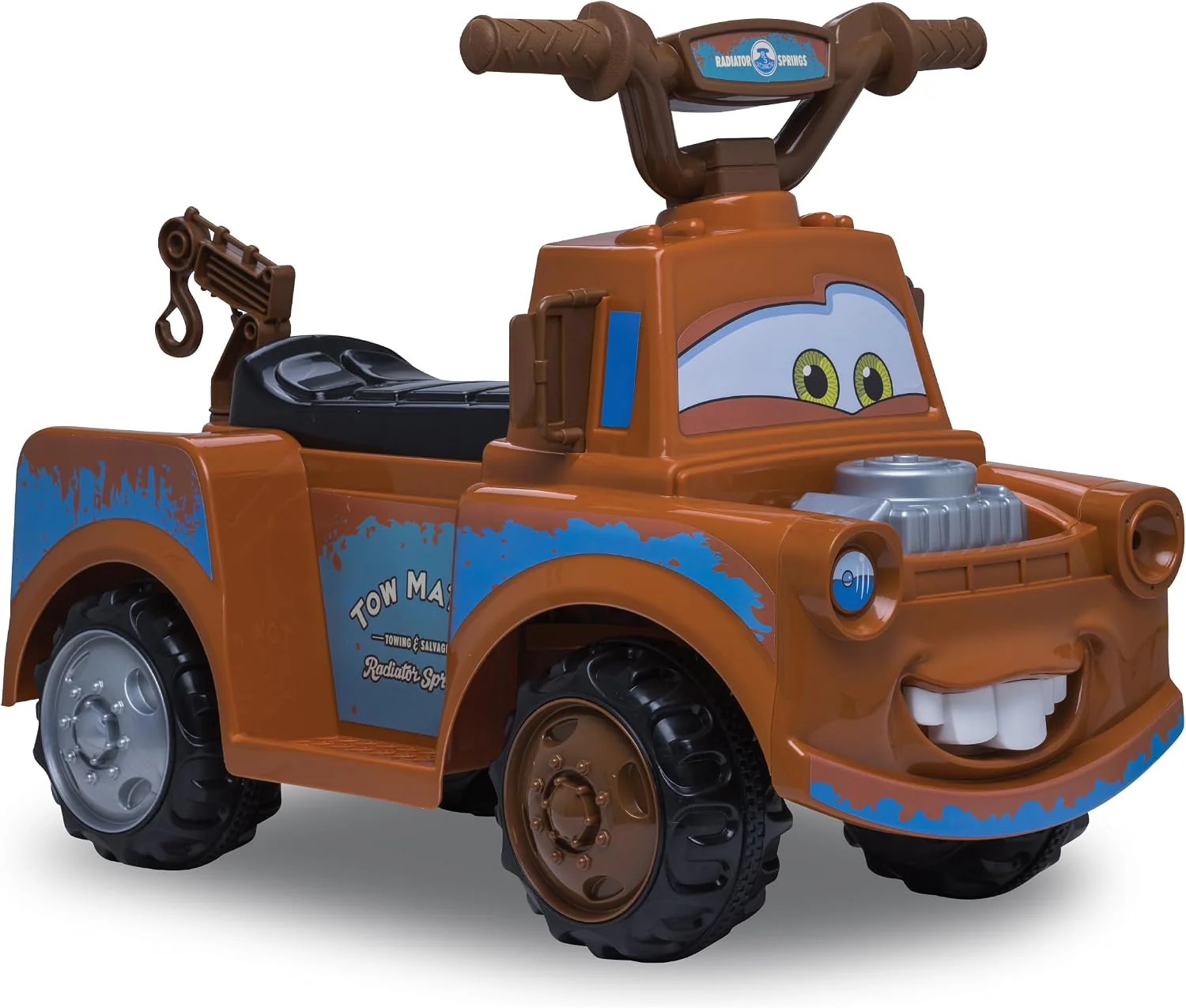 Disney Cars 3 Tow-Mater Electric Quad Ride-On for Toddlers Ages 1.5-3 Years, 6V