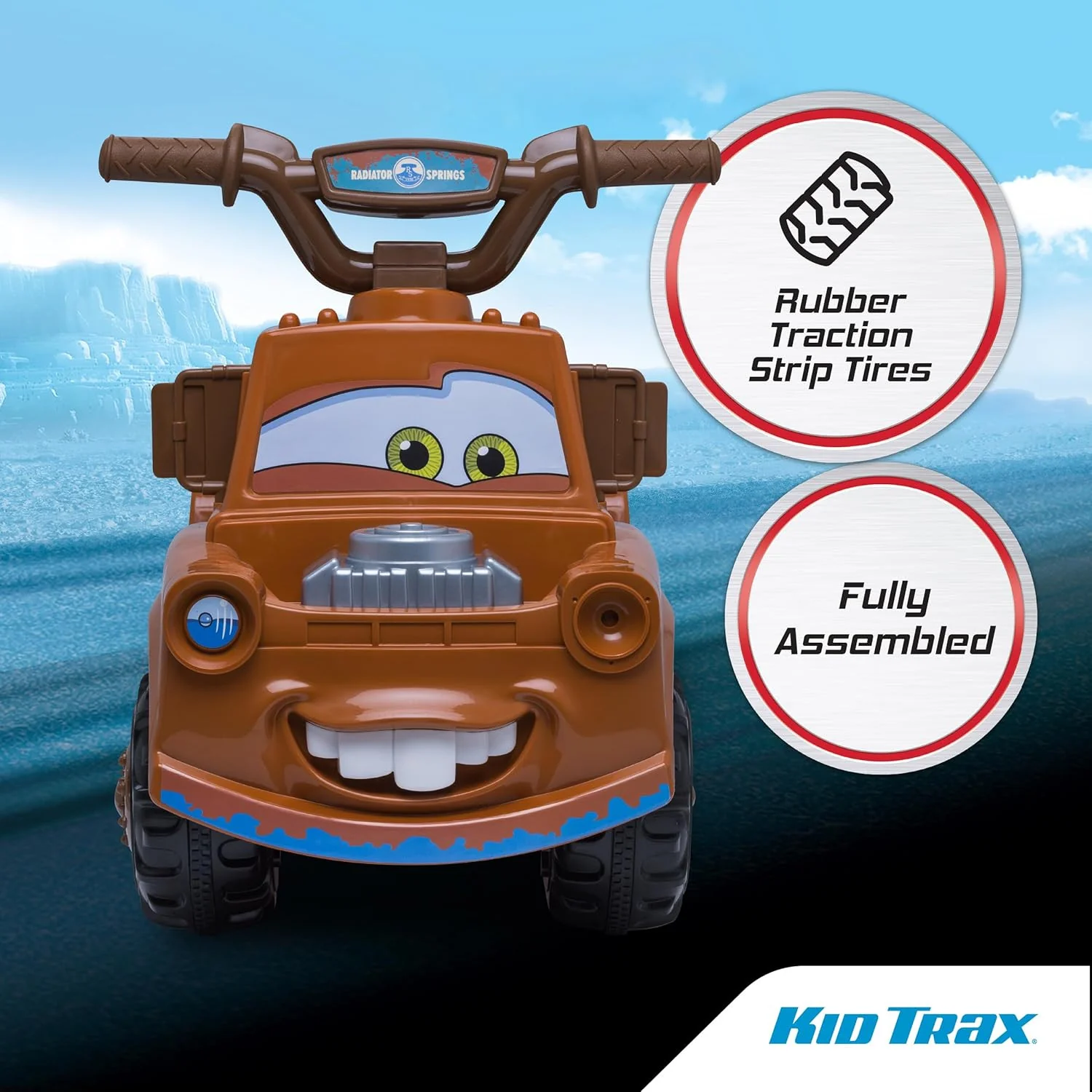 Disney Cars 3 Tow-Mater Electric Quad Ride-On for Toddlers Ages 1.5-3 Years, 6V - Image 4