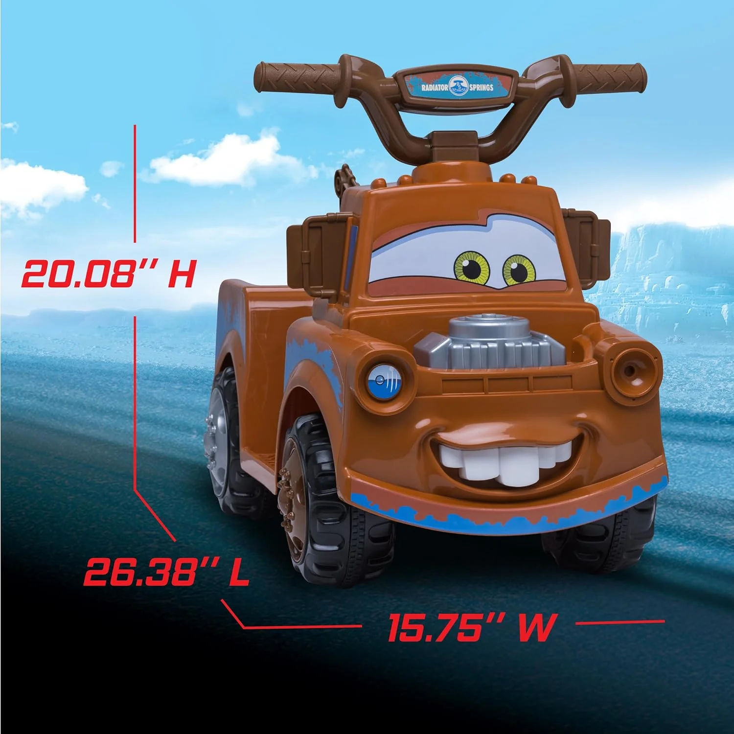 Disney Cars 3 Tow-Mater Electric Quad Ride-On for Toddlers Ages 1.5-3 Years, 6V - Image 6