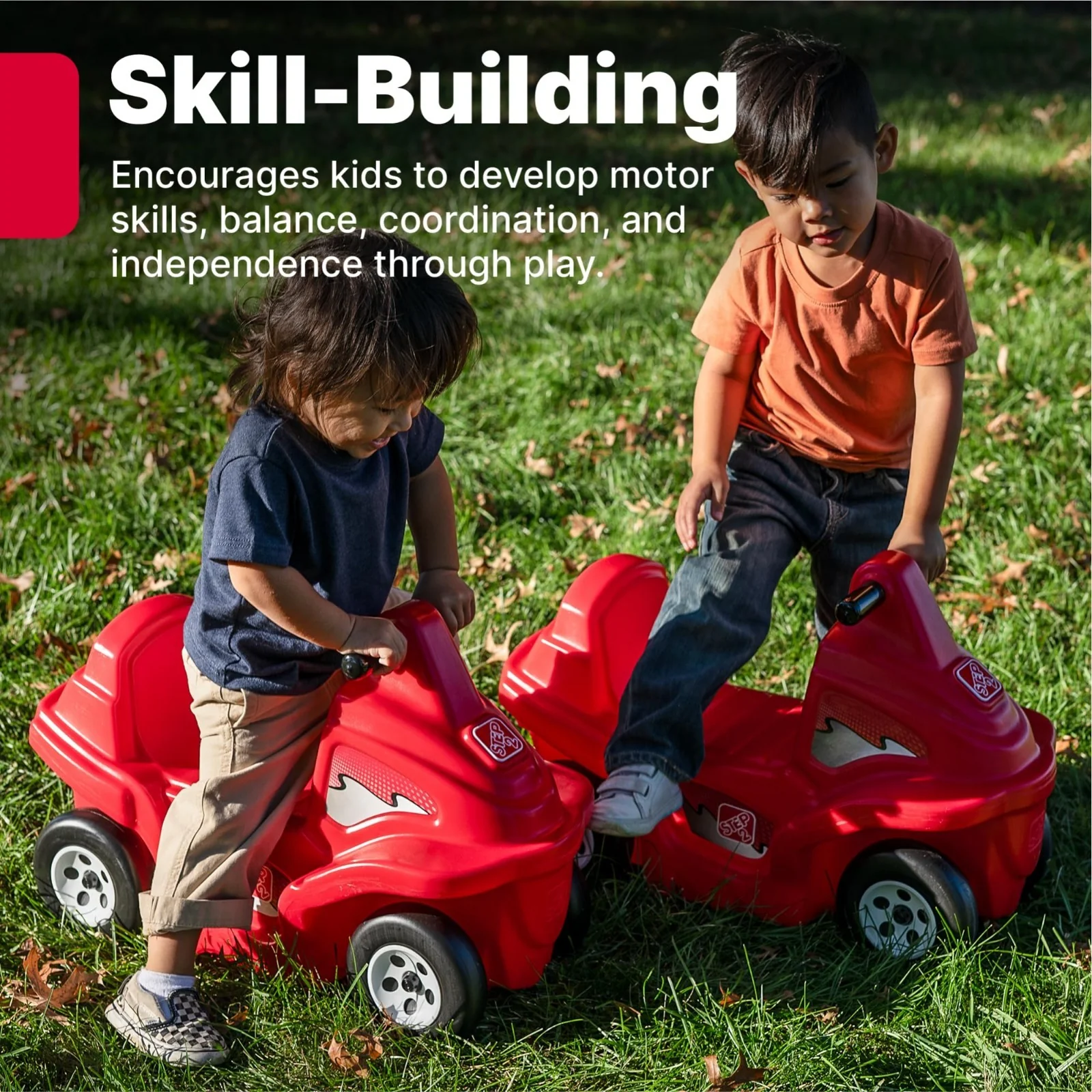 Kids' Ride-On Car with Handlebar & Footrests, Indoor/Outdoor Coaster Toy for Ages 2+ - Image 6