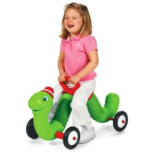 Green Inchworm Toddler Ride-On Toy with 50lb Weight Capacity - Image 3