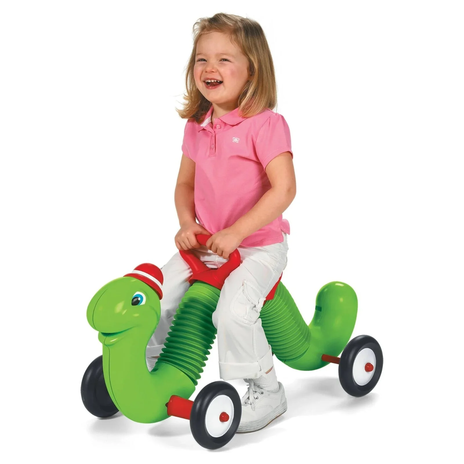 Green Inchworm Toddler Ride-On Toy with 50lb Weight Capacity - Image 4