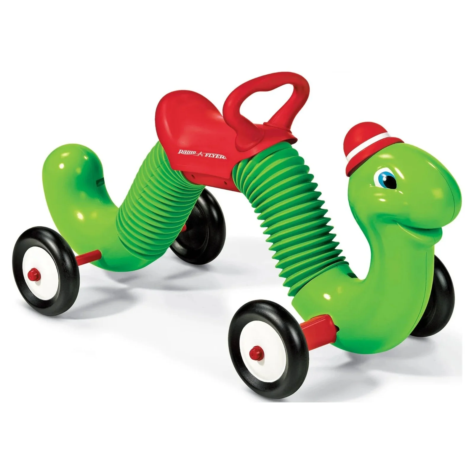 Green Inchworm Toddler Ride-On Toy with 50lb Weight Capacity - Image 7