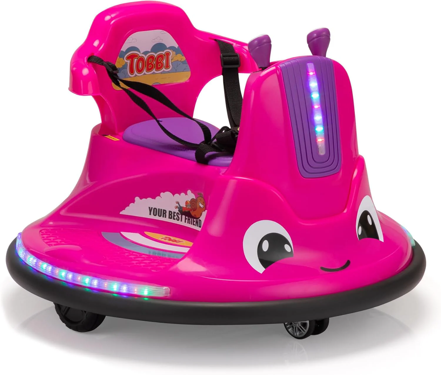12V Electric Snail-Shaped Ride-On Bumper Car for Toddlers with Remote Control - Image 10