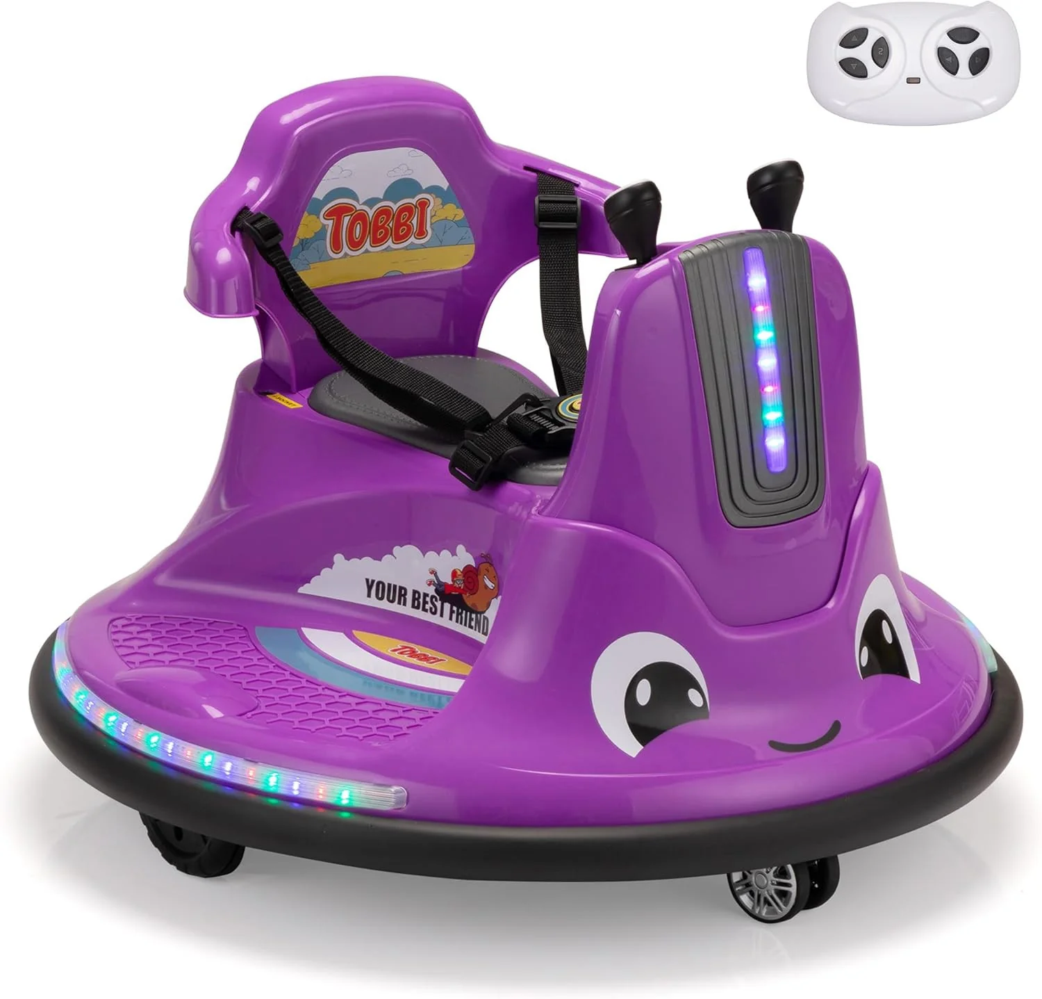 12V Electric Snail-Shaped Ride-On Car for Toddlers with Remote Control - Image 10
