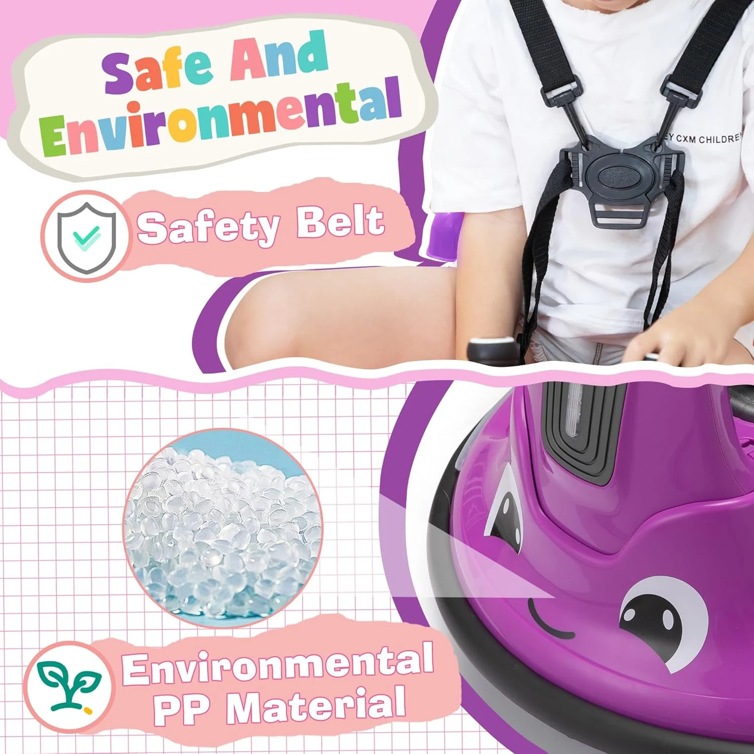 12V Electric Snail-Shaped Ride-On Car for Toddlers with Remote Control - Image 7