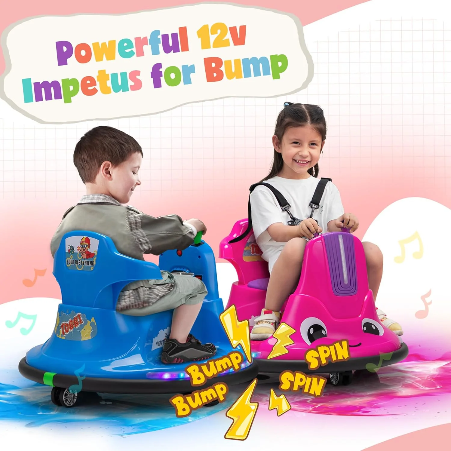 12V Electric Snail-Shaped Ride-On Car for Toddlers with Remote Control - Image 2
