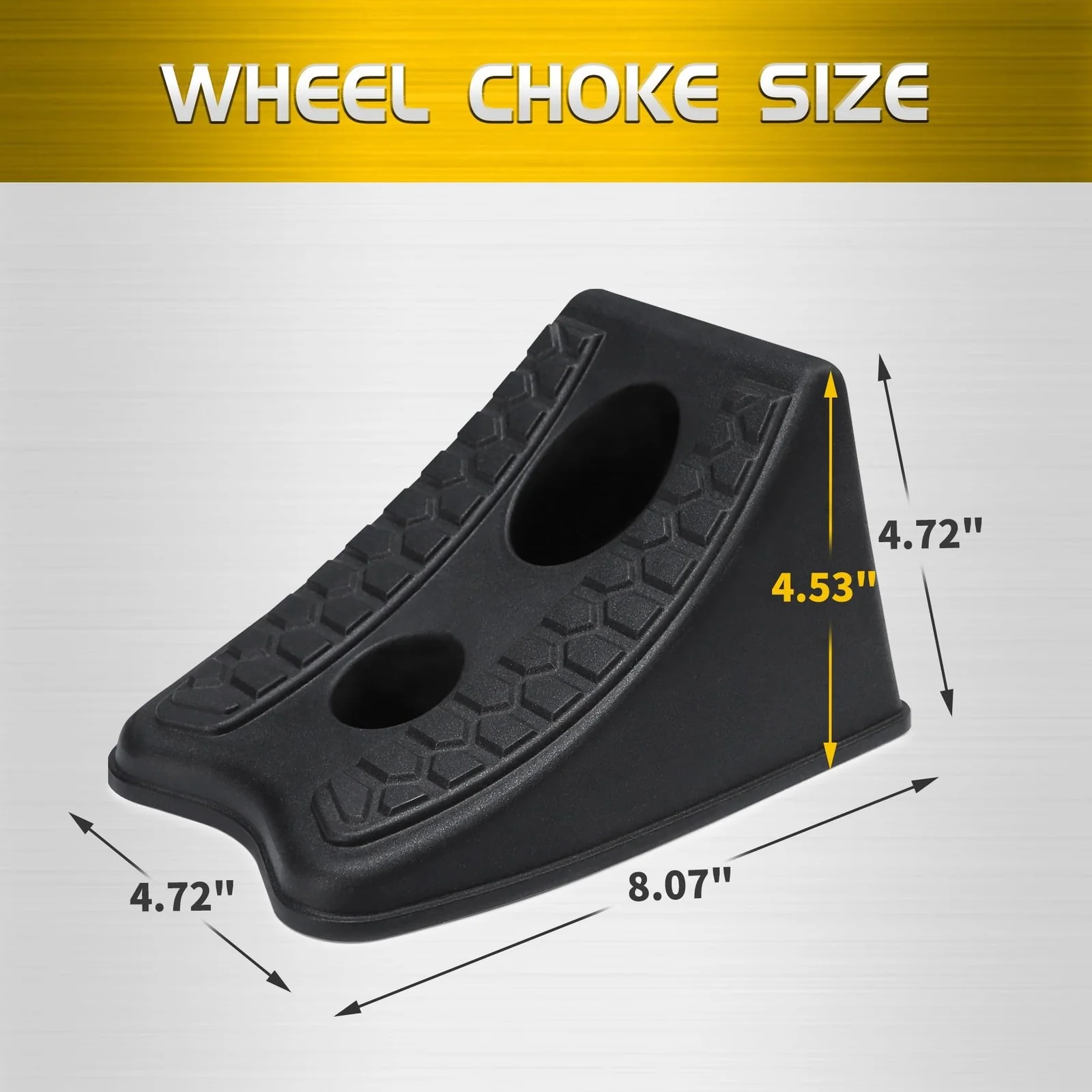 Heavy Duty 8 Inch Wheel Chocks and Wedges for Cars, Travel Trailers, and RVs - Image 4