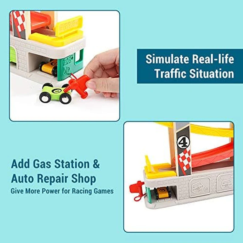 Bright Car Ramp Race Track Toy for Toddlers Ages 2-4 - Image 3