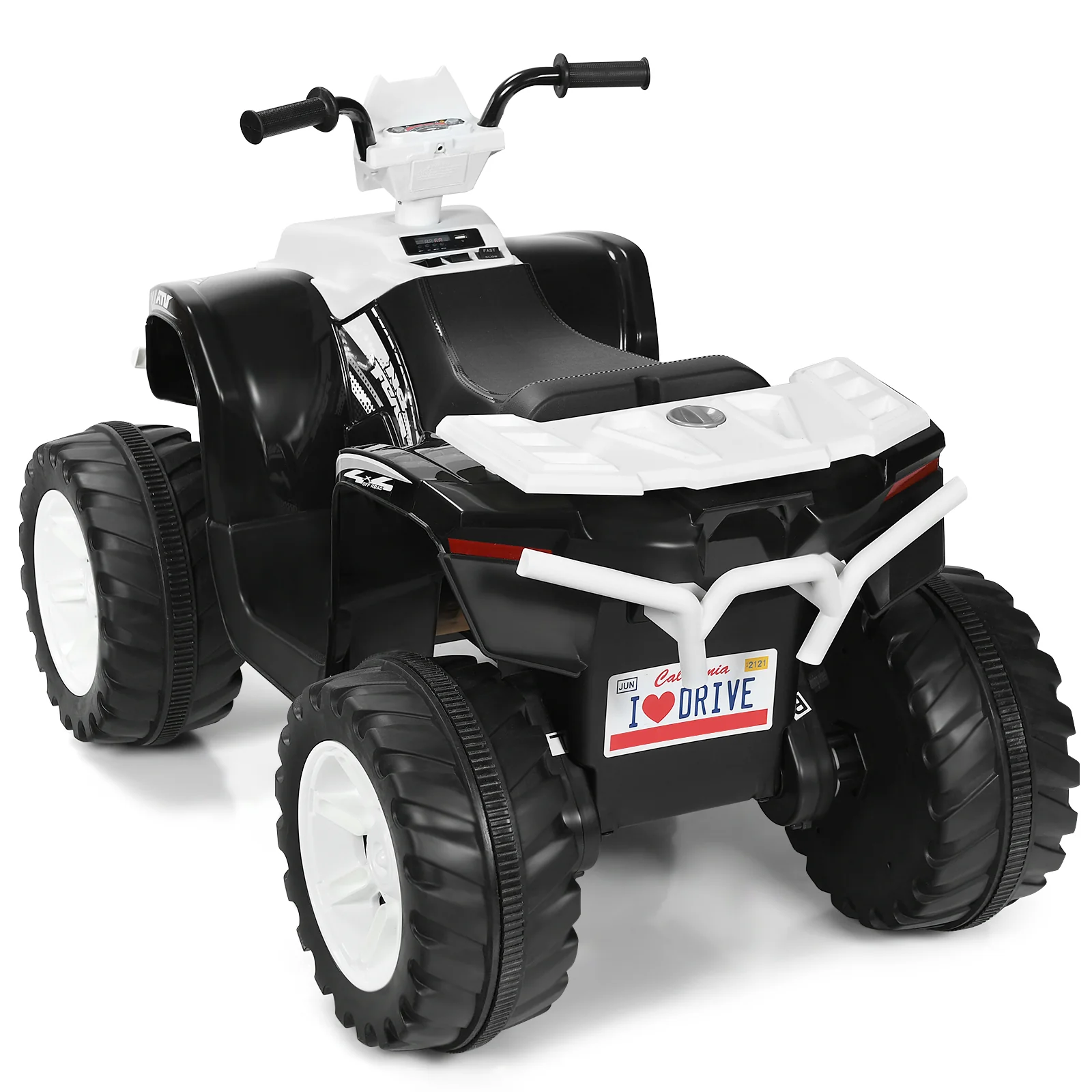 12V Electric Kids Quad ATV Ride-On Car with LED Lights - Image 4
