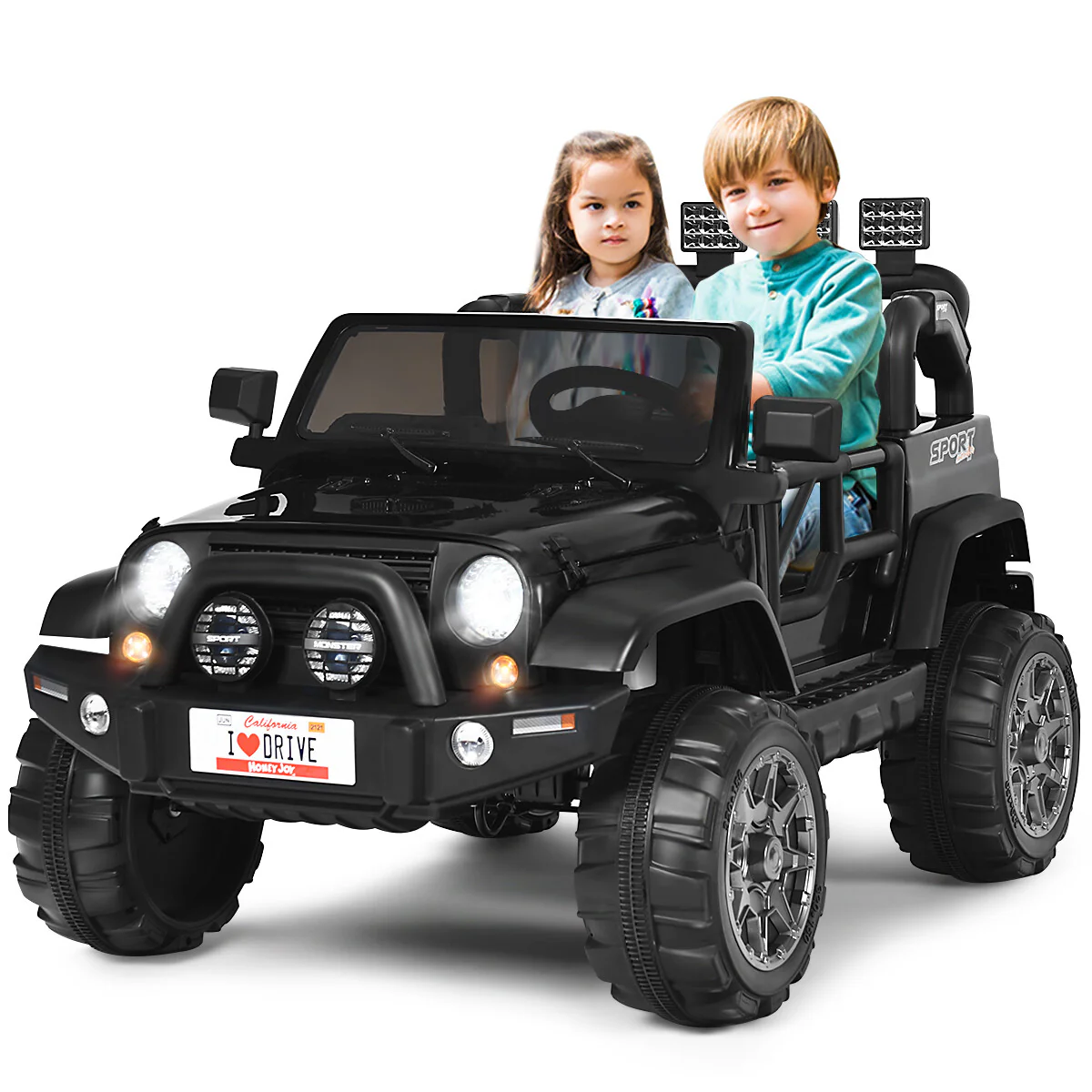 12V Electric Kids Ride-On Jeep Truck with Remote Control Toy Car - Image 3
