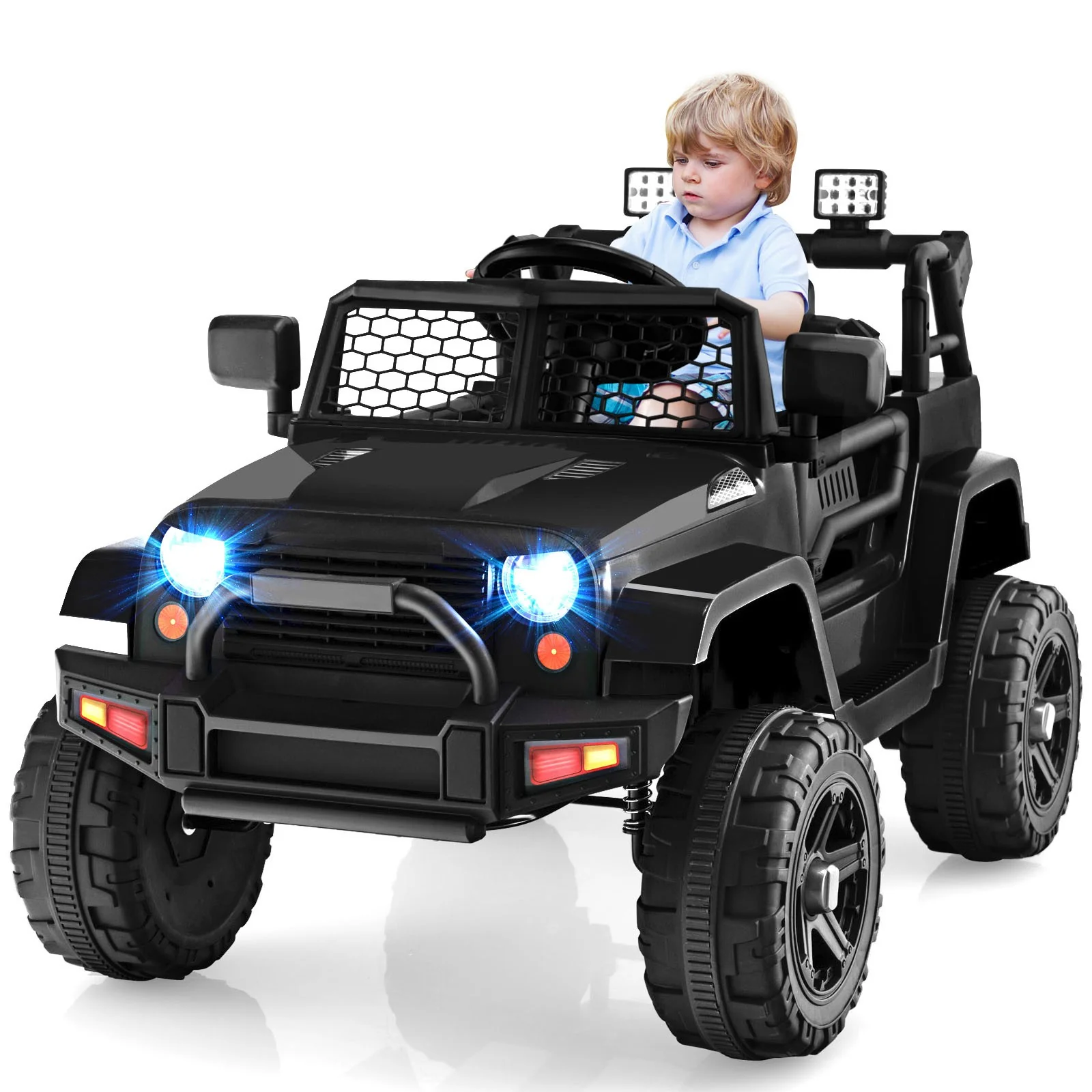 12V Kids Electric Ride-On Car with Parental Remote Control, Music, and Horn - Image 10